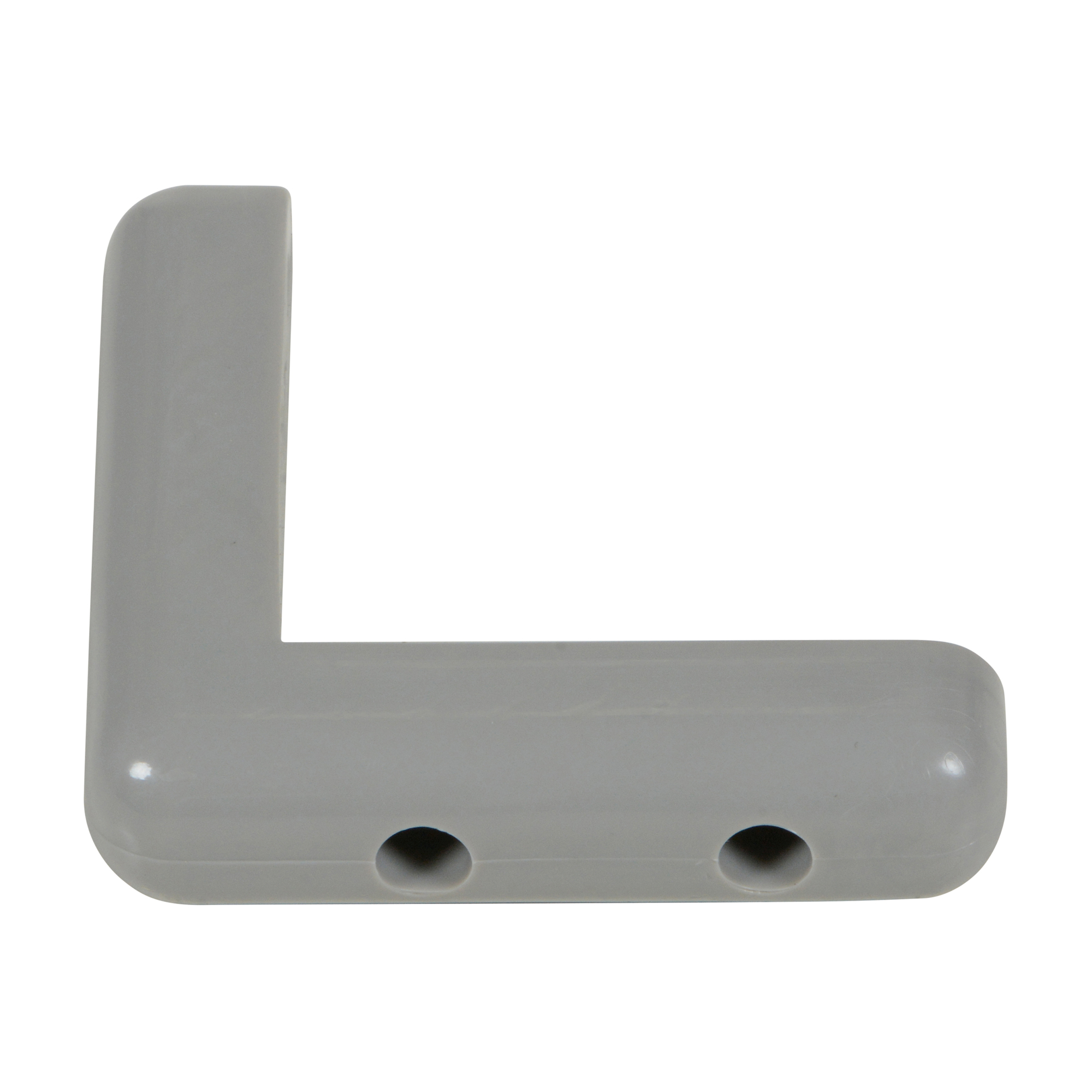 Vestil Rubber Corner Guard - 7/8in., Thermoplastic Rubber, 3.938in. Length, 20 Pcs, Gray, Model# CB-4