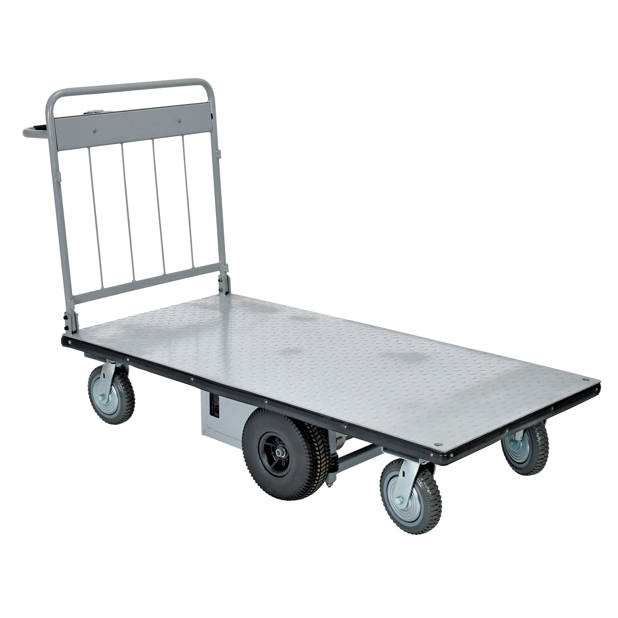 Vestil Electric Material Handling Cart - 28in. x 60in., 1500-Lb. Capacity, 800W Motor, No Sides, Model# EMHC-2860-1