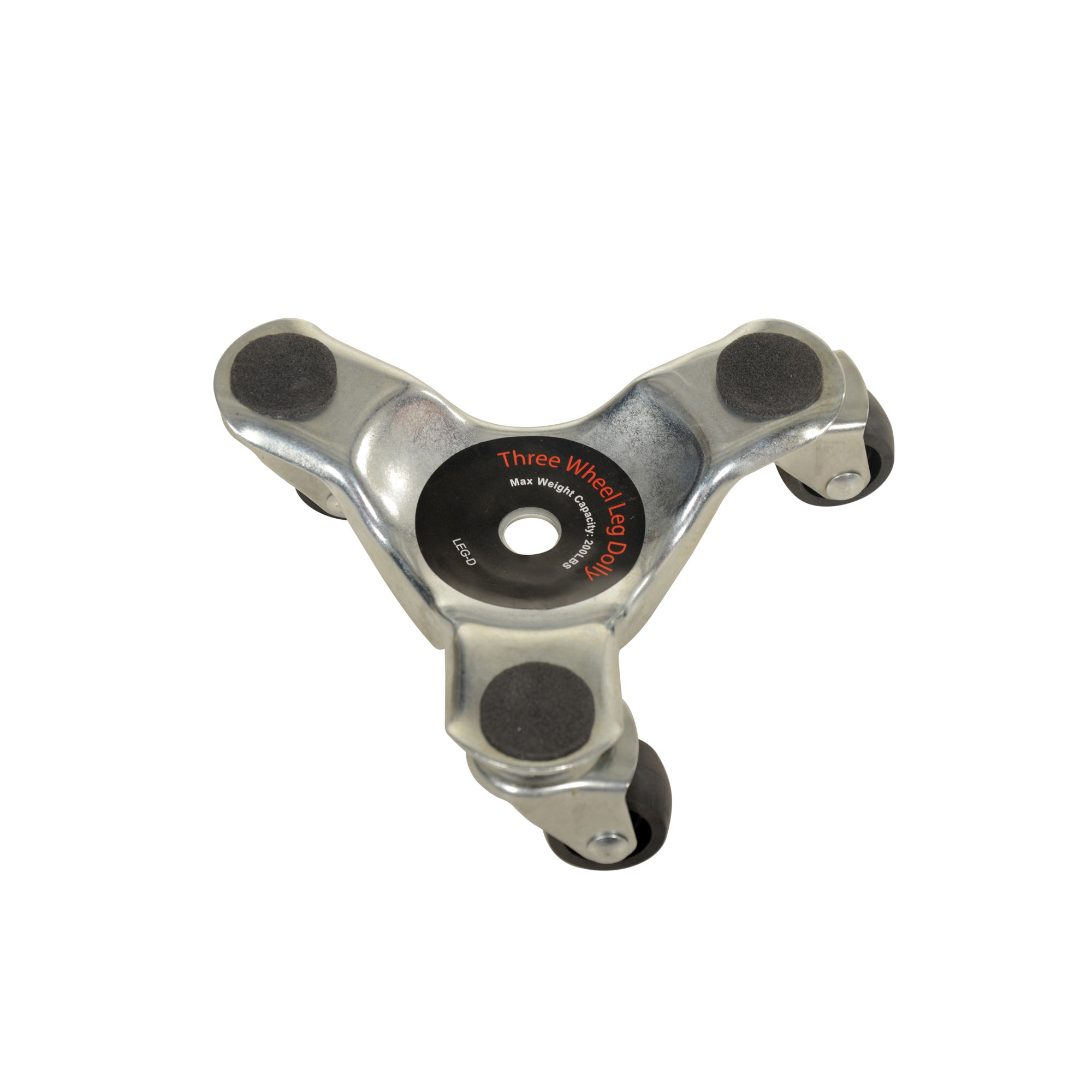 Vestil Steel Leg Dolly - 5.813in. x 6.375in., 200-Lb. Capacity, Swivel Casters, Model# LEG-D