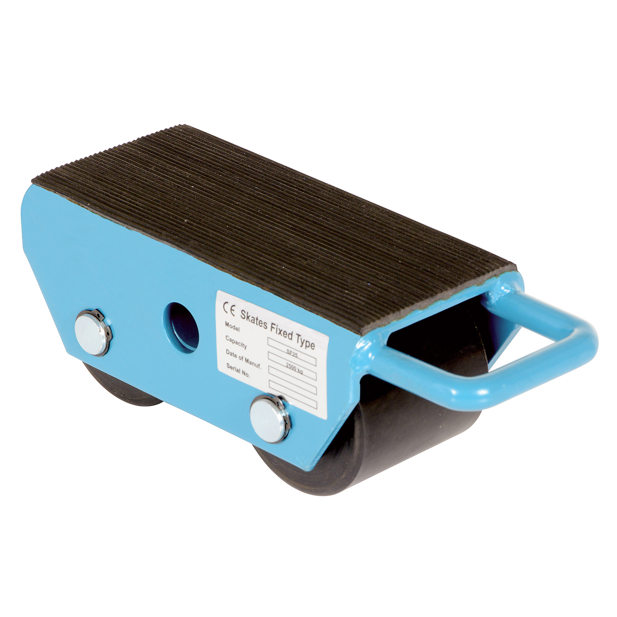 Vestil Fixed Machinery Skates - 4.75in. x 10.75in., 5000-Lb. Capacity, Nylon Wheels, Model# FMS-2.5