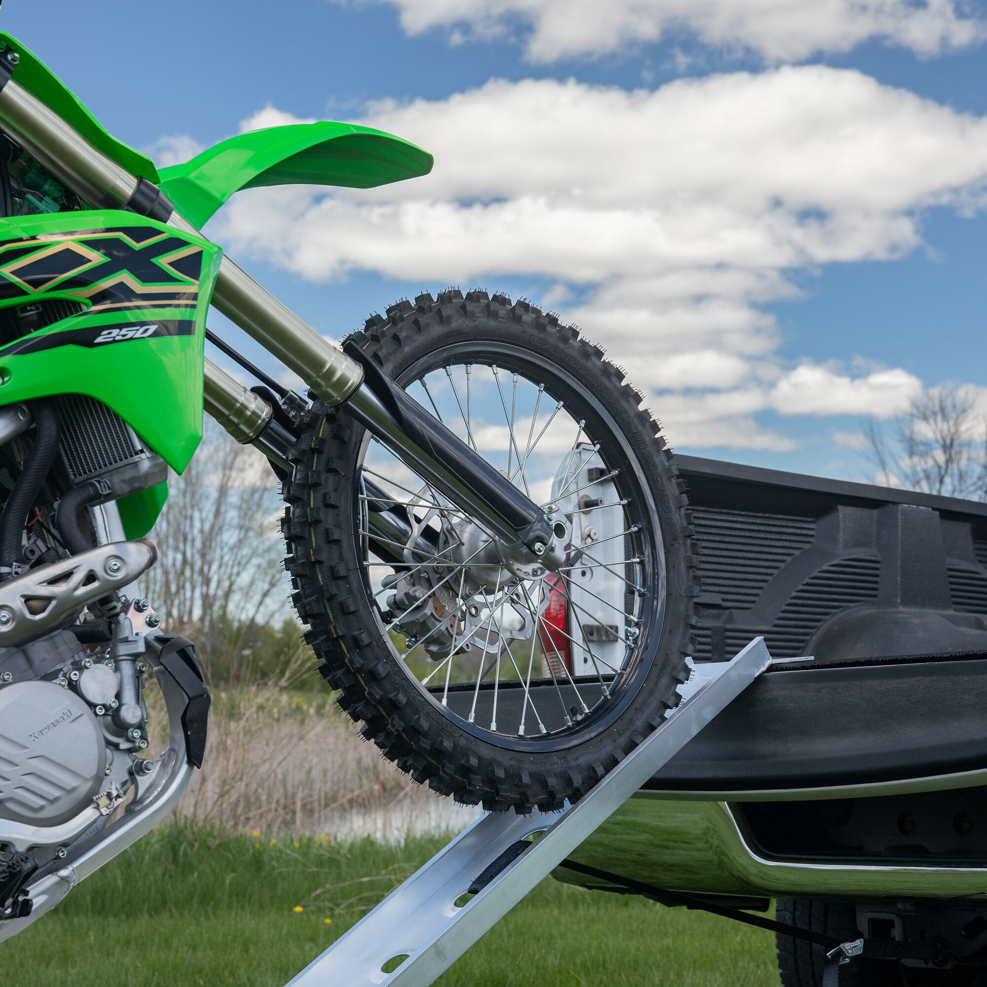 Black Widow, Alum. Straight Single Motocross Dirt Bike Ramp, Material ...