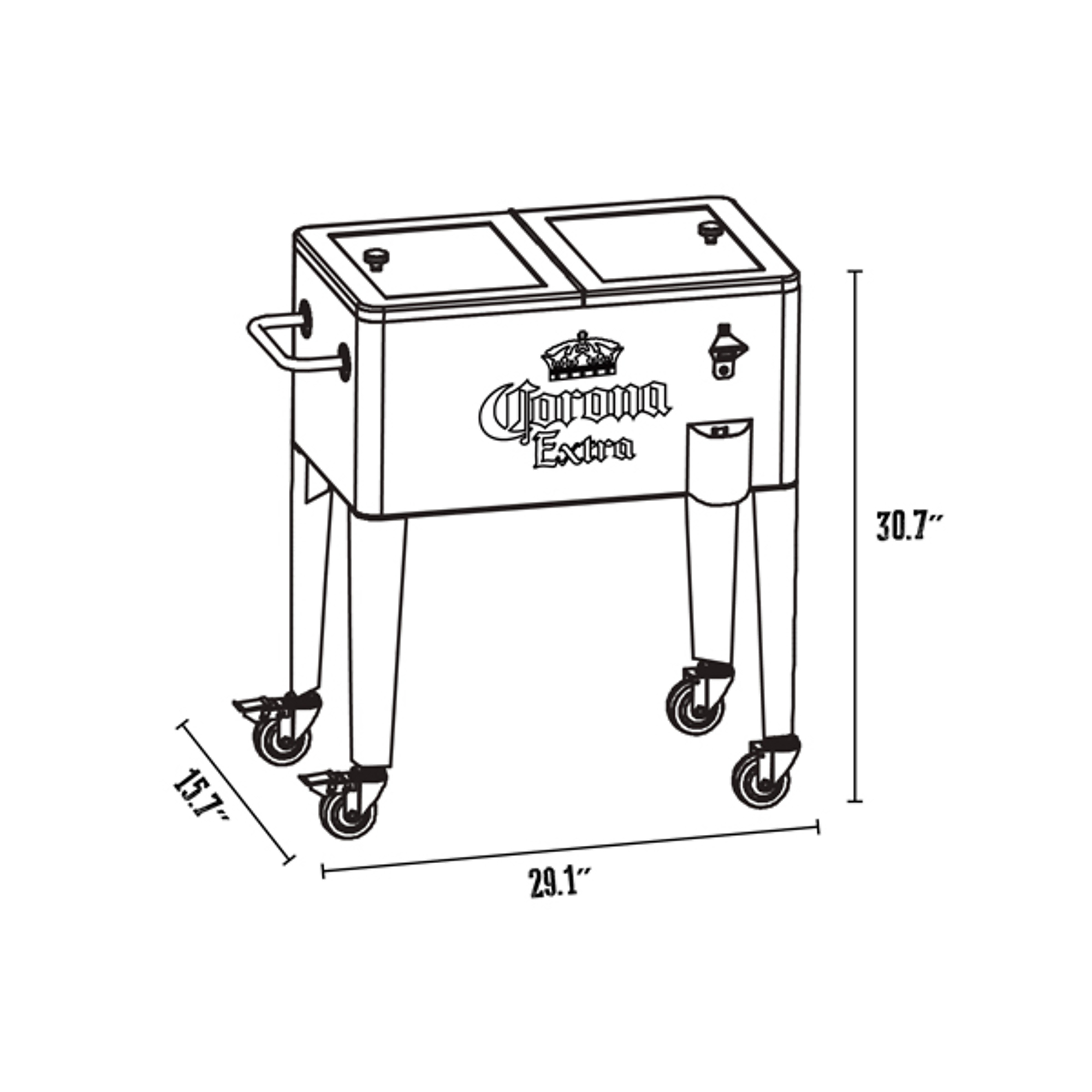 Leigh Country, Corona Extra Galvanized Retro Cooler Leigh Country, Corona Extra Galvanized Retro Cooler