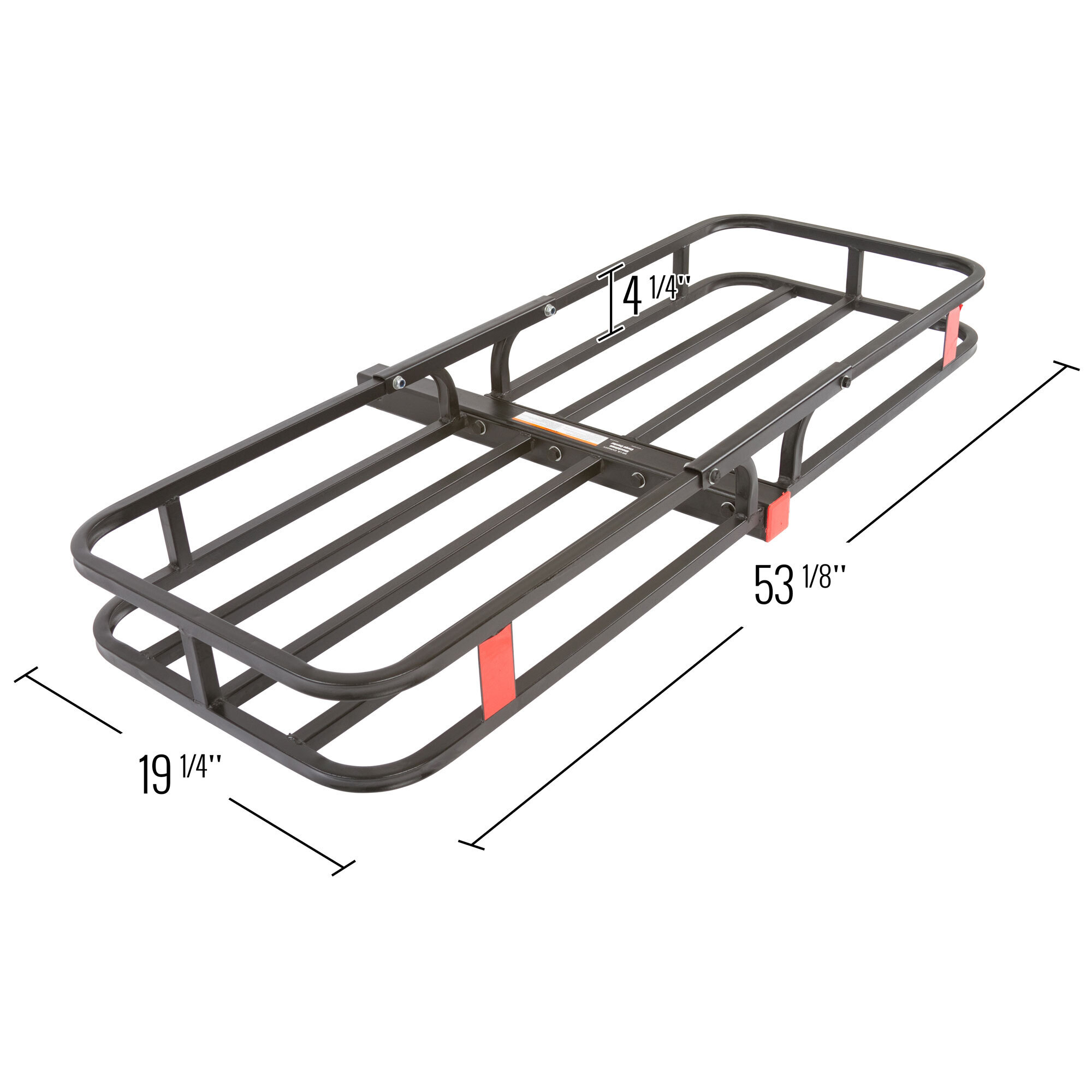 Elevate Outdoor, Steel Basket Cargo Carrier, Capacity 500 lb, Receiver Size 2 in, Material Steel