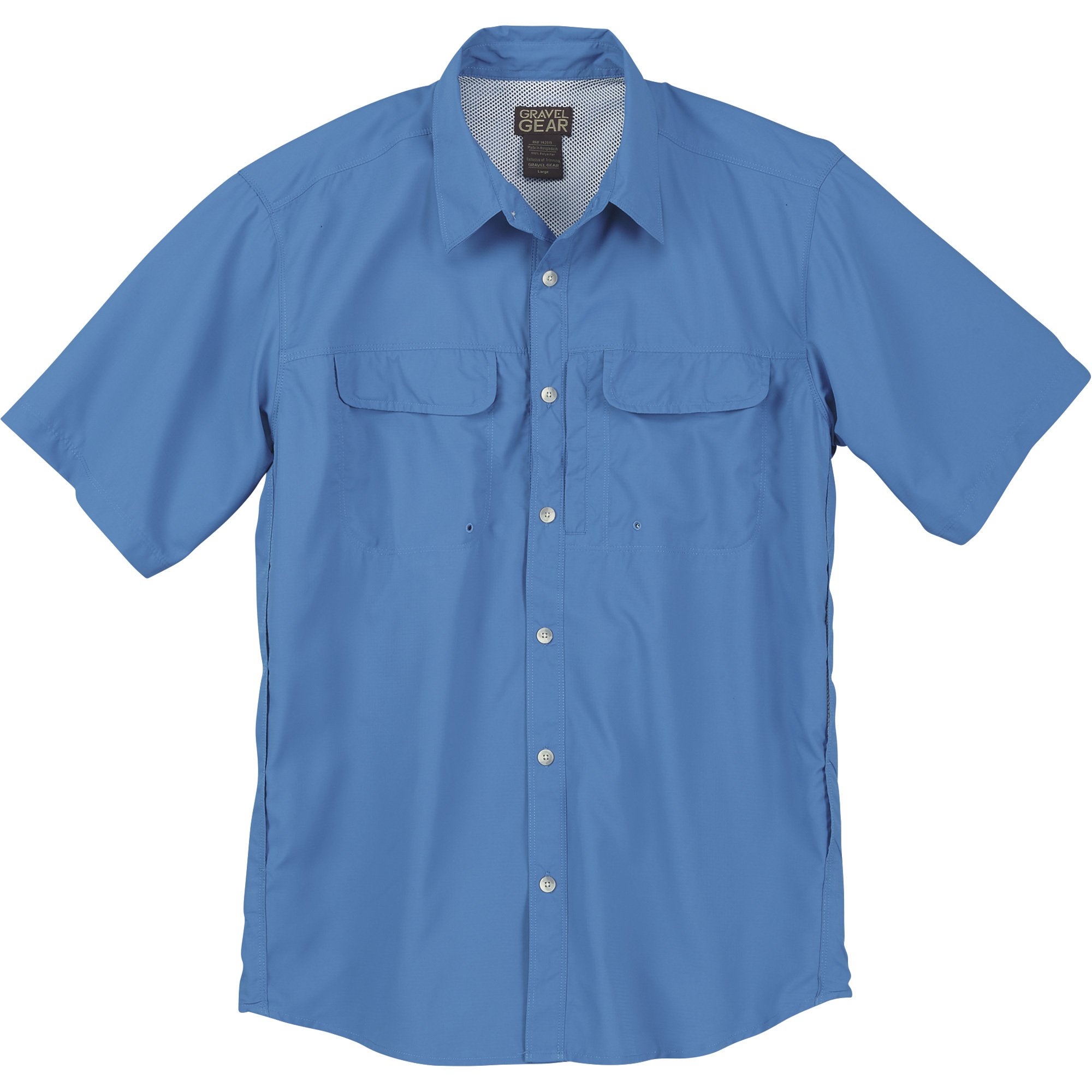 Gravel Gear Men's UPF 30 Quick-Dry Polyester Ripstop Shirt Short