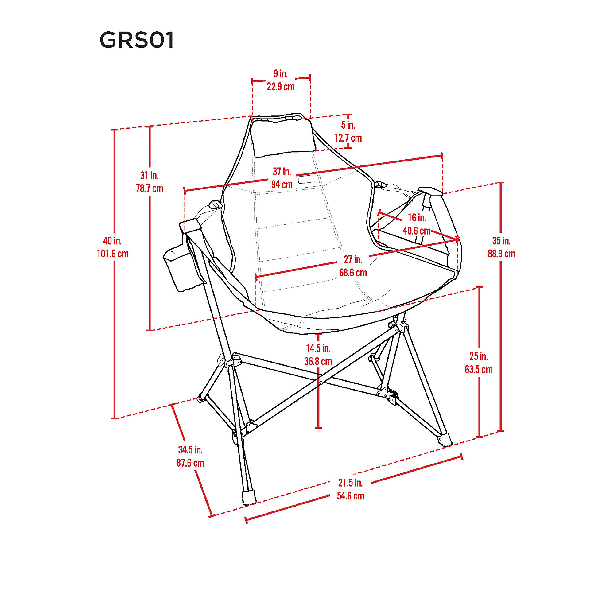 Rio Brands Swinging Hammock Chair Model GRSW01 436 1 Northern