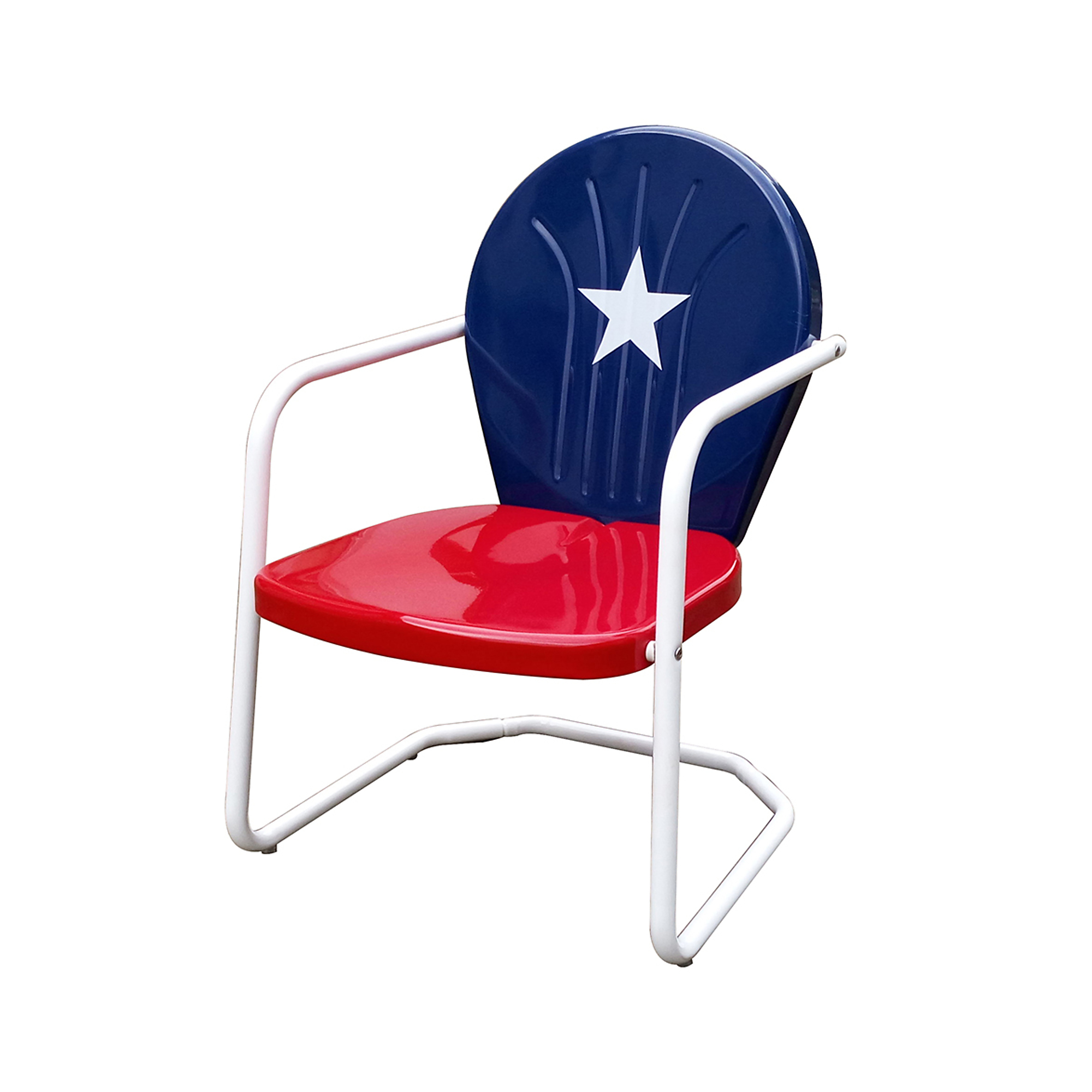 Leigh Country, Texas Retro Metal Chair, Primary Color Other, Material