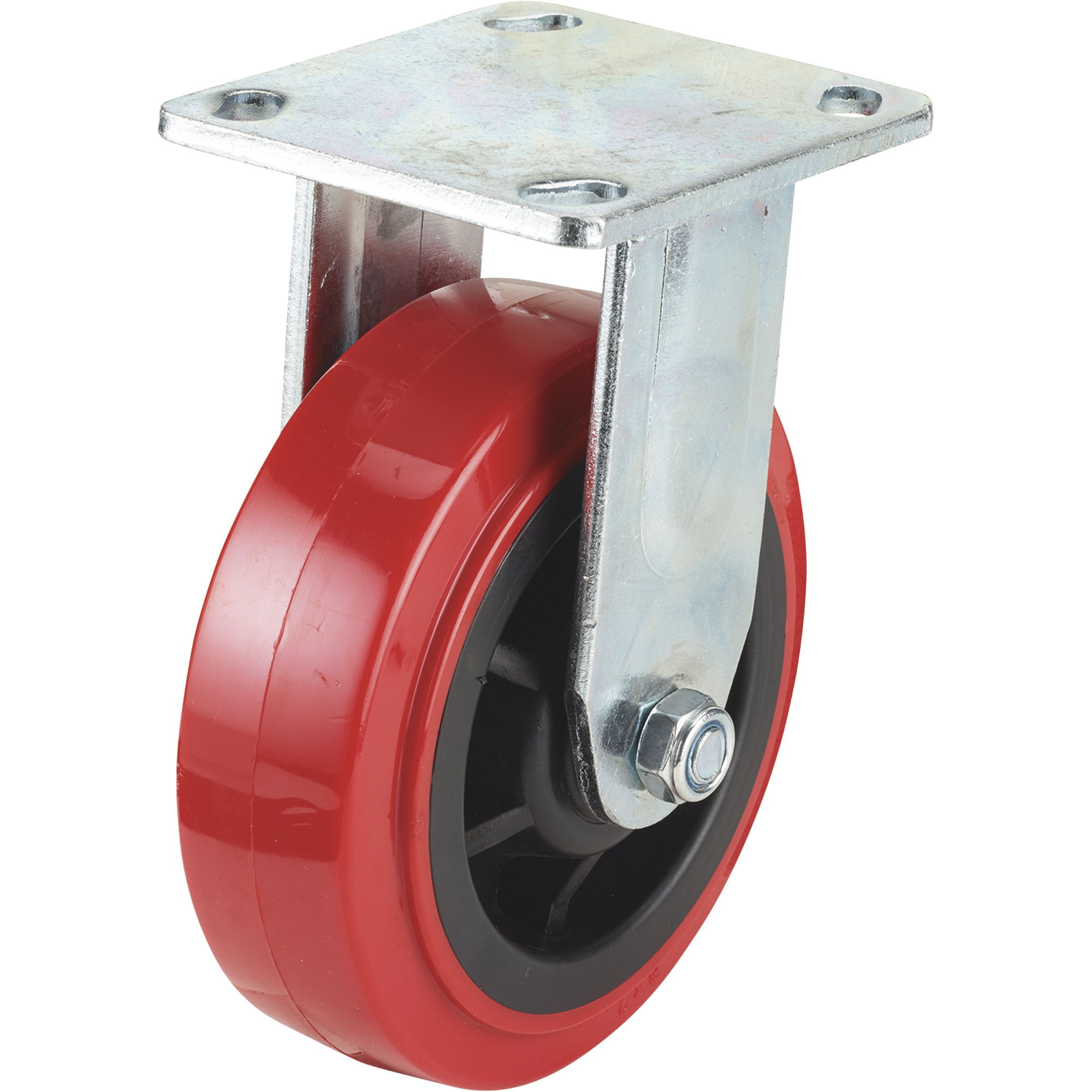 Ironton Standard-Duty 6in. Rigid Polyurethane Caster, 700-Lb. Capacity ...