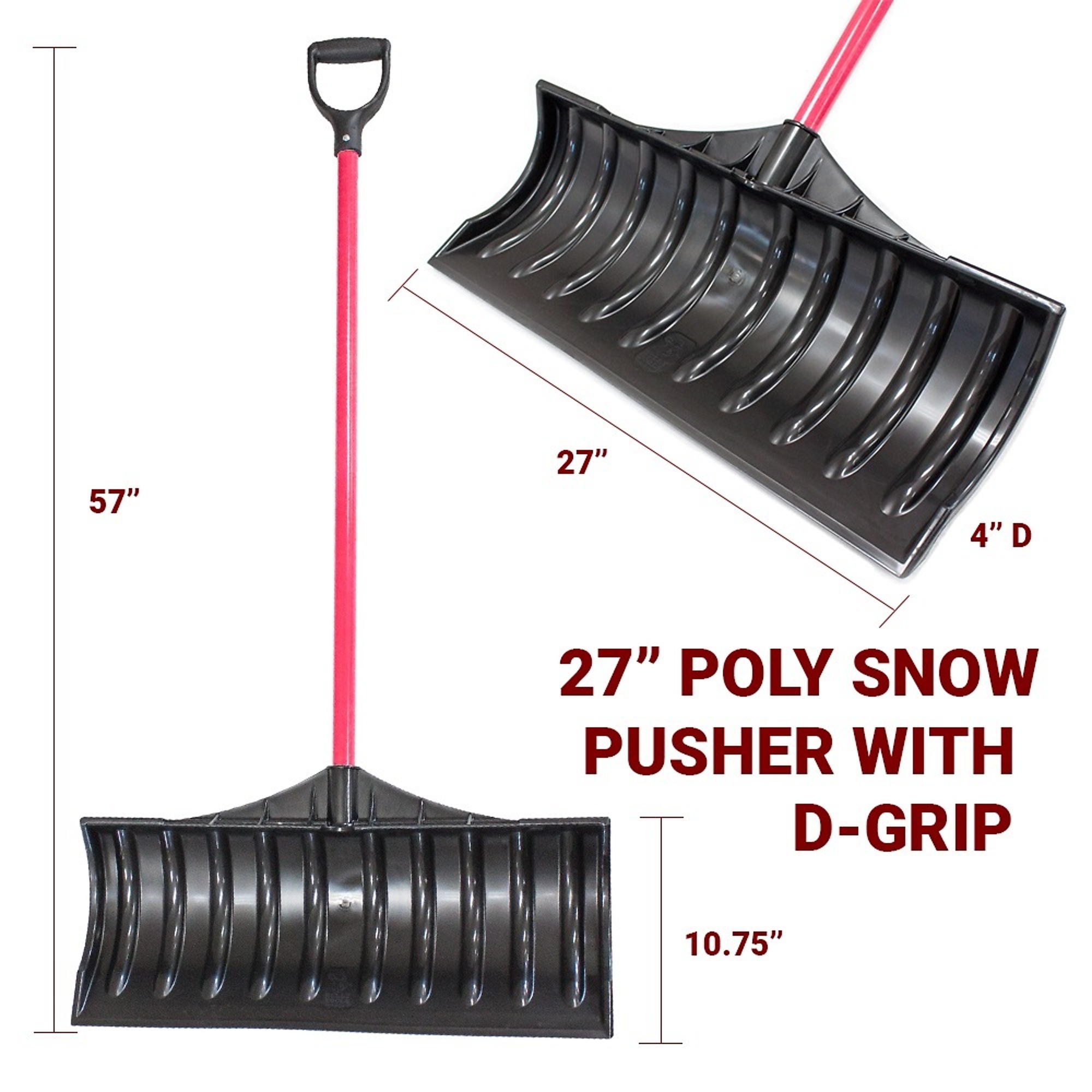 Bully Tools Poly Scoop, D-Grip 42-In. Handle