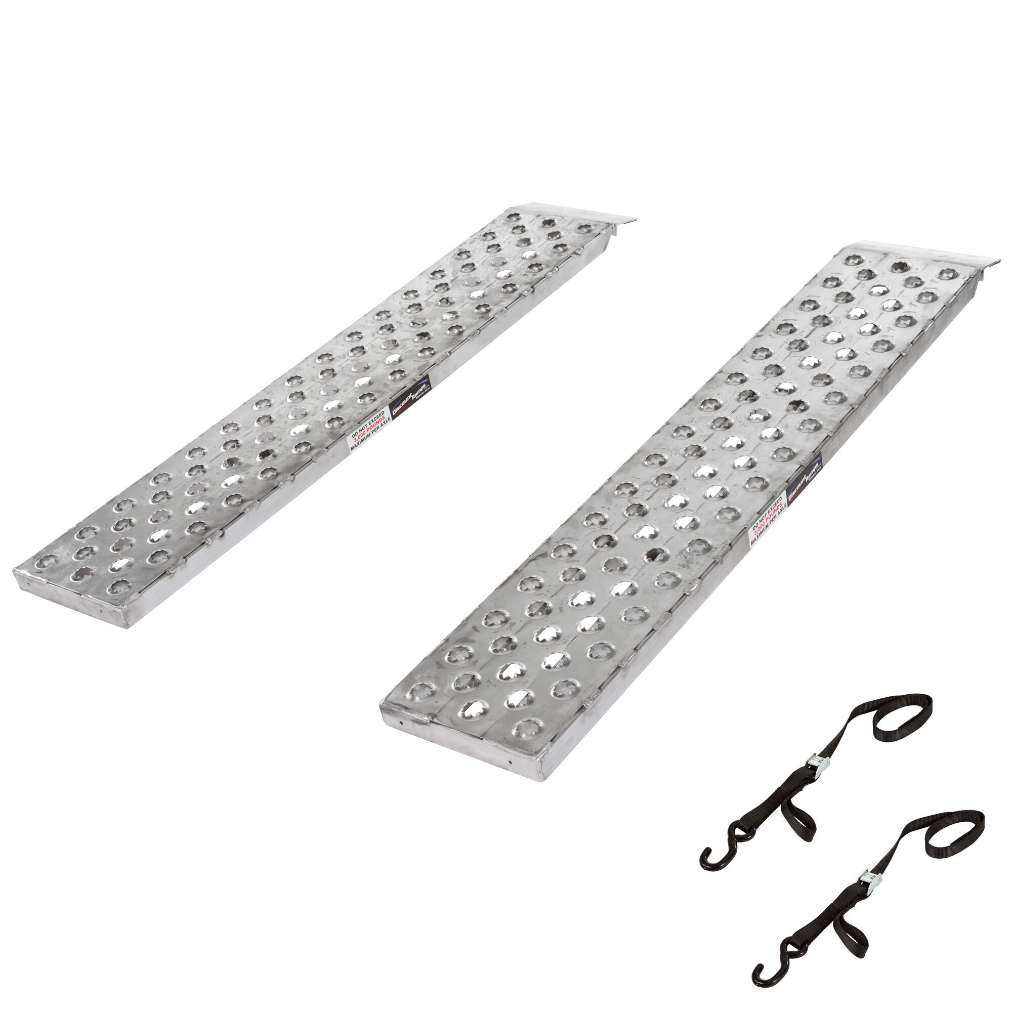 Heavy Duty Ramps 5ft. x 12in. EZ Traction Car Trailer Ramp, Aluminum, Capacity 3000lb. Capacity, Model# 03-12-060-046-SP