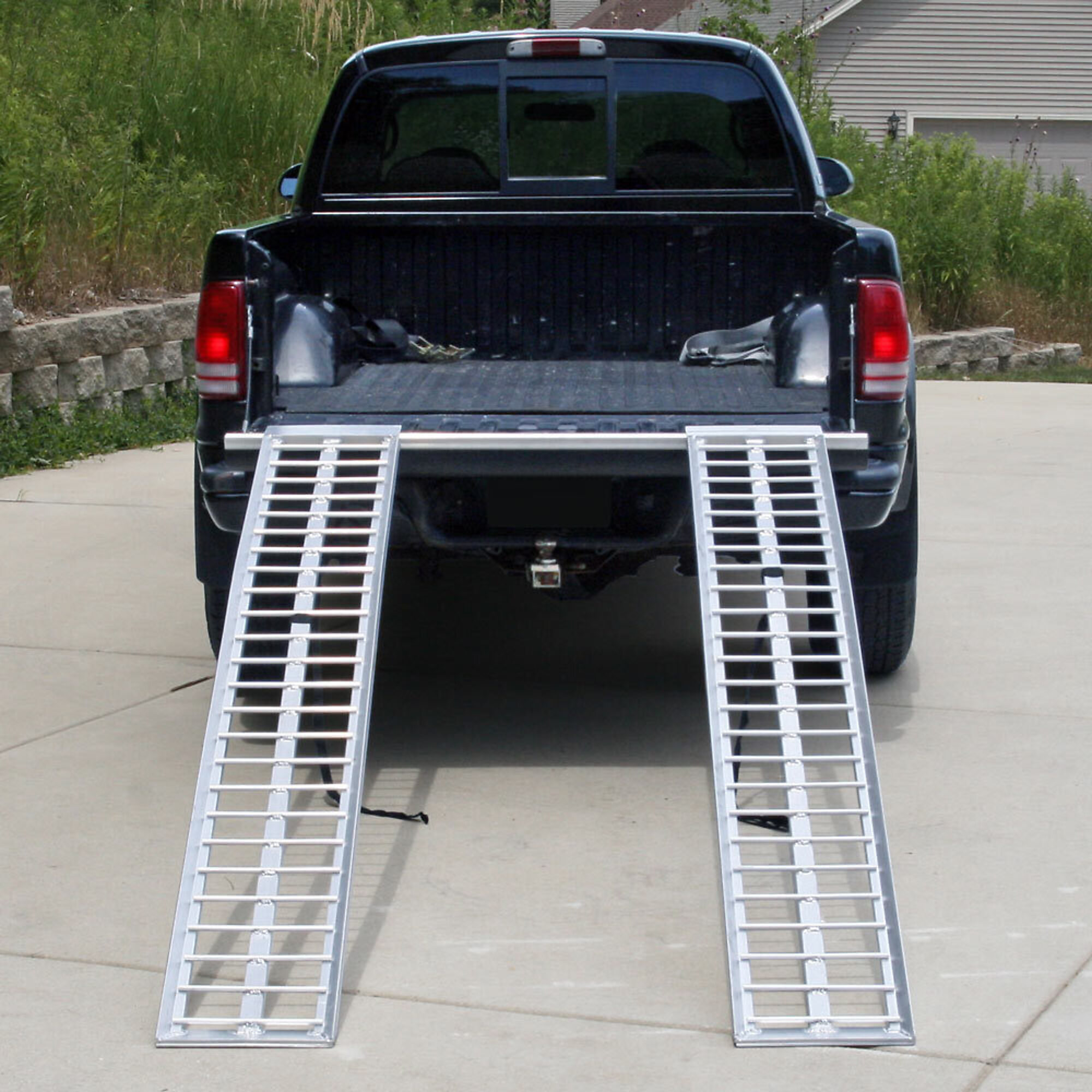 Black Widow, 7ft. L x 12in. W Alum. Arched ATV Trailer Ramps, Max. Ramp ...
