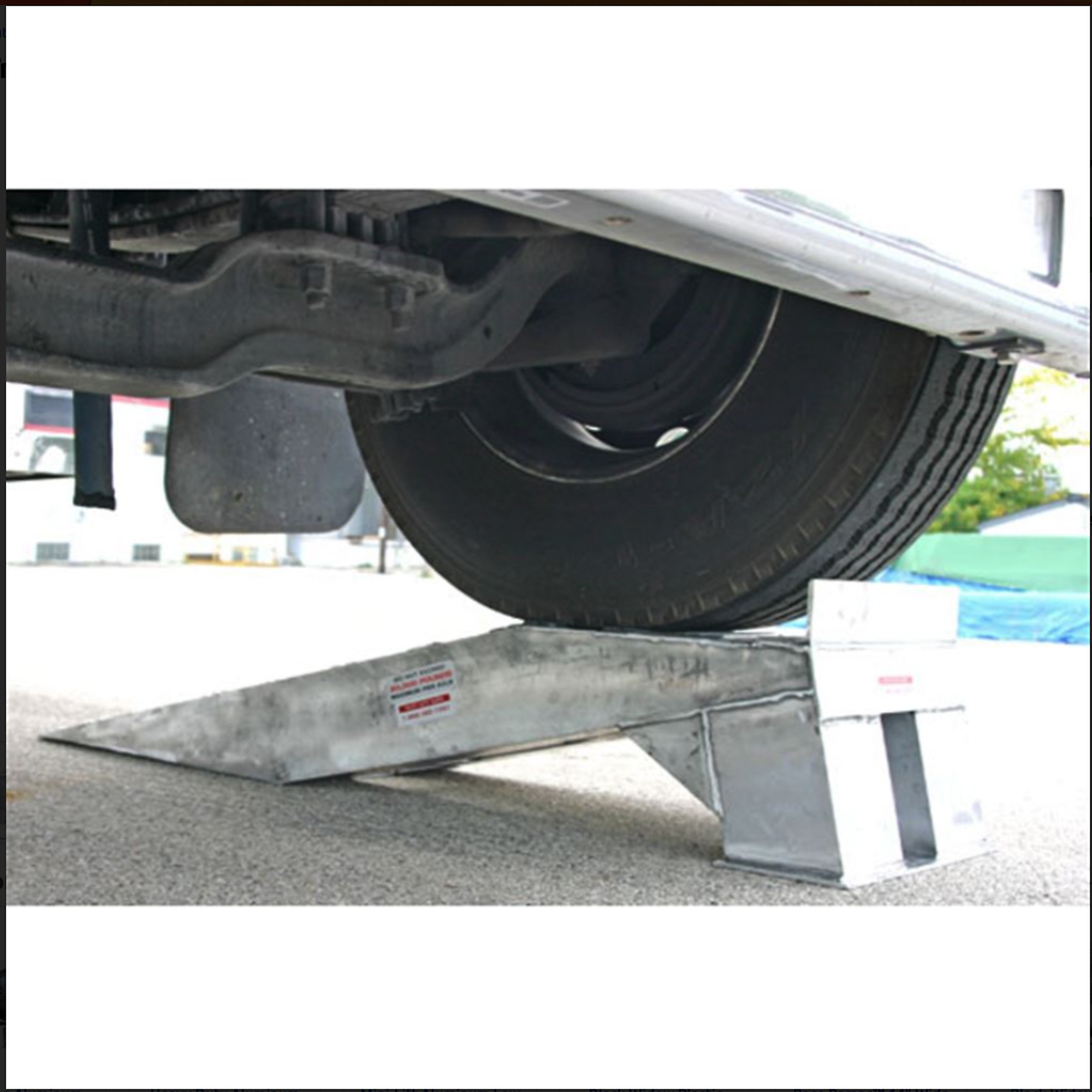 Heavy Duty Ramps Semi Truck Wheel Riser Service Ramp, Aluminum, 20