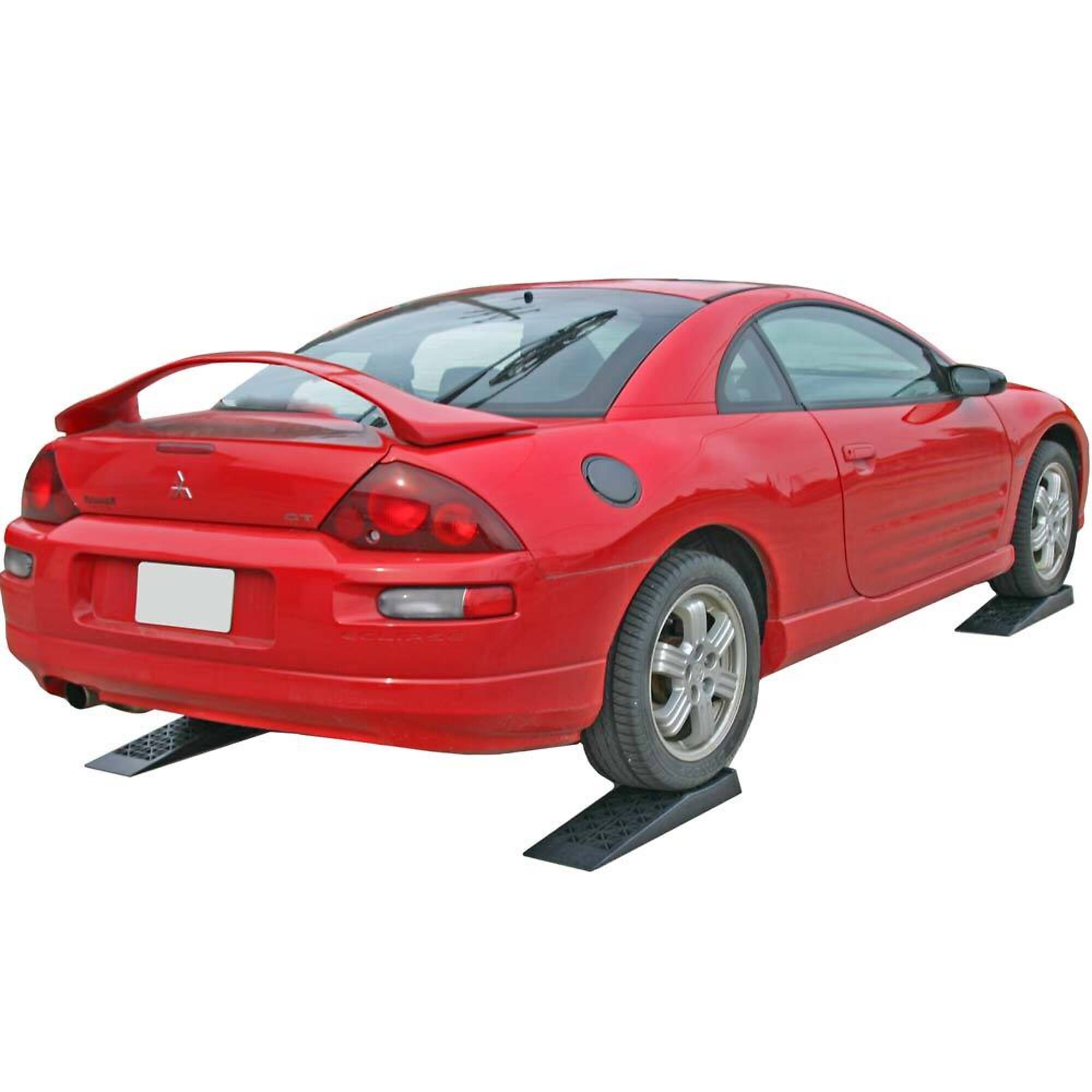 Discount Ramps Plastic Low-Profile Car Service Ramps, 4400-Lb. Capacity, Max. Ramp Length 27.5in., Model# 6009-V2