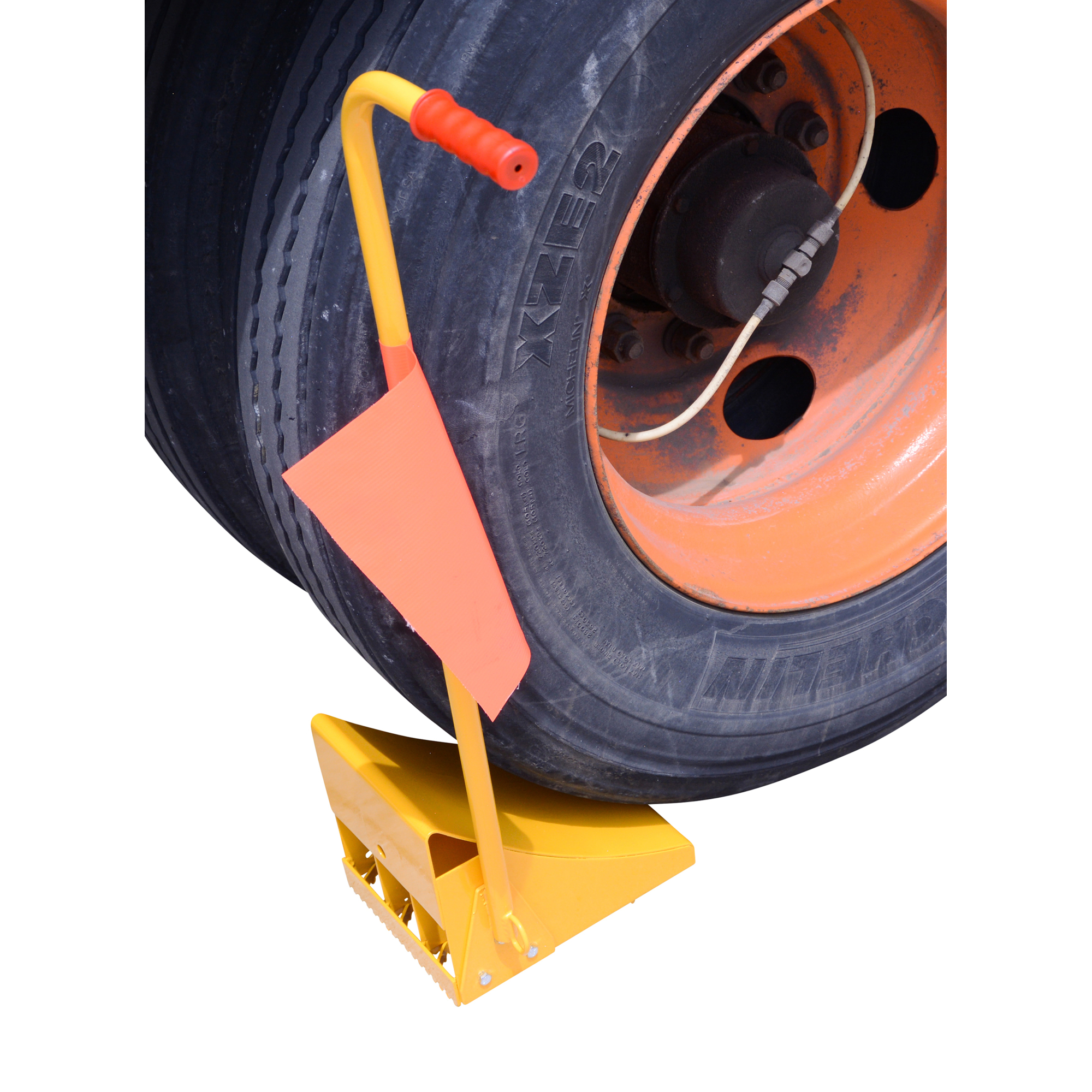Vestil, Steel Handled Wheel Chock, Working Width 8 in, Height 9.125 in ...