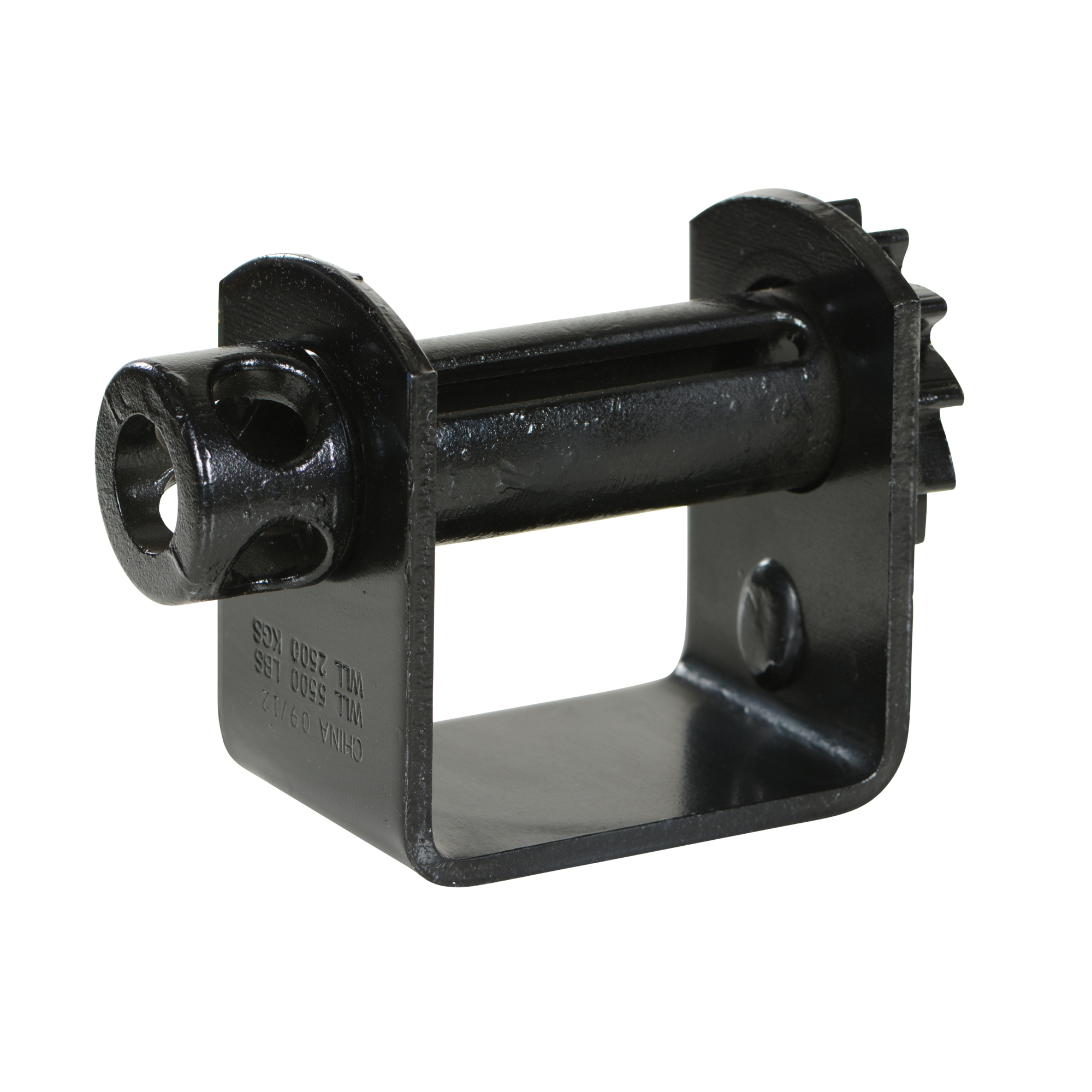 Vestil Weld-On Truck Mounted Strap Winch - 6.25in. Height, Black, Model# SW-4-PSW