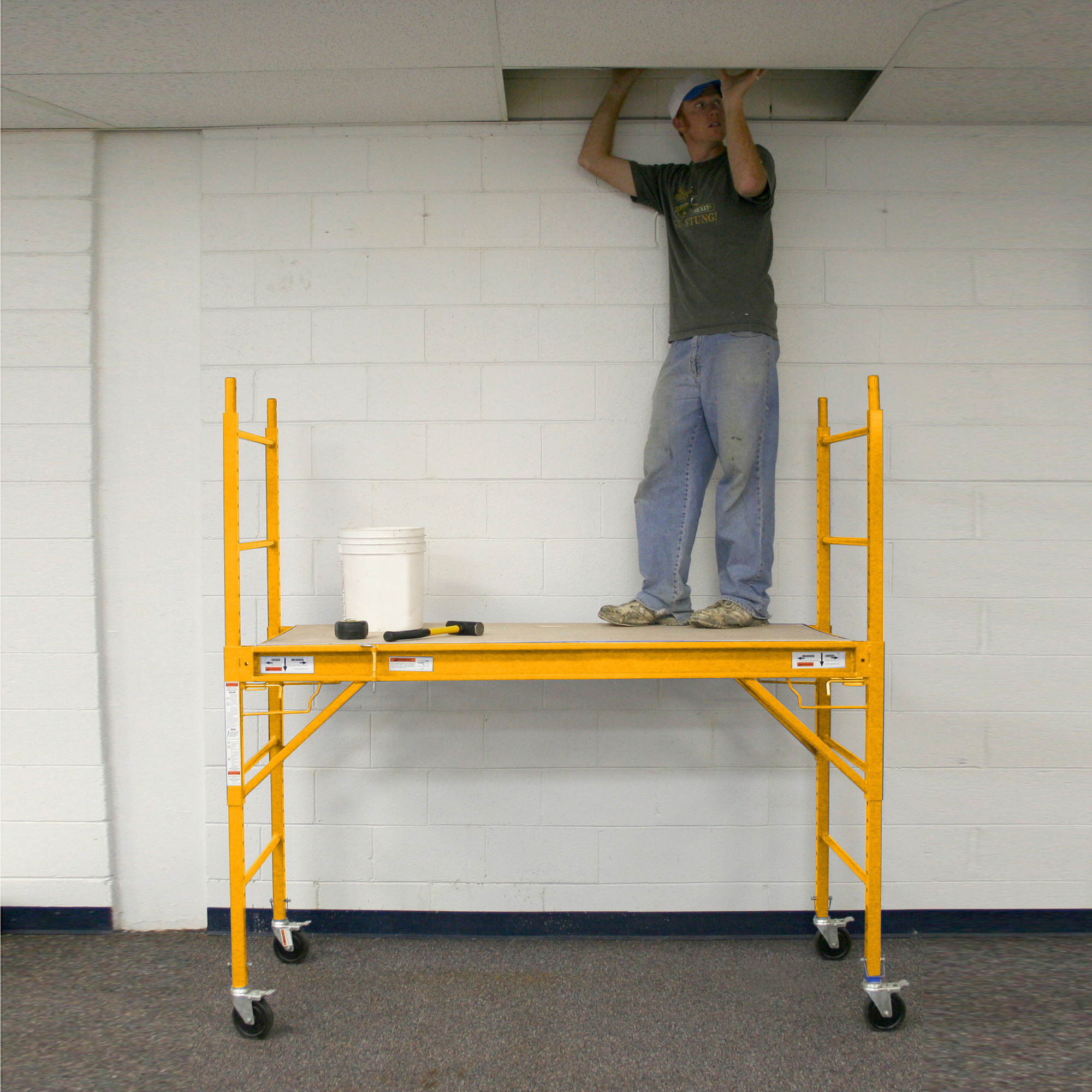 Buffalo Tool Pro-Series, 6ft. Multipurpose Scaffolding, Capacity 1000 ...