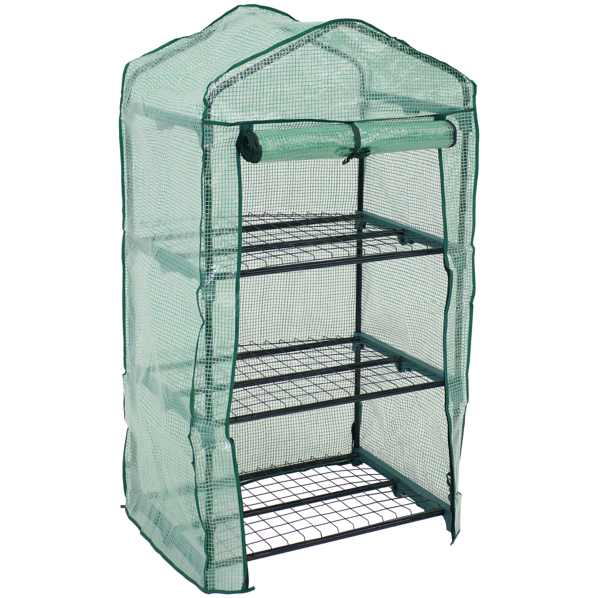 Sunnydaze Decor, 3-Tier Mini Greenhouse, Length 19 in, Width 27 in, Model# HGH-925