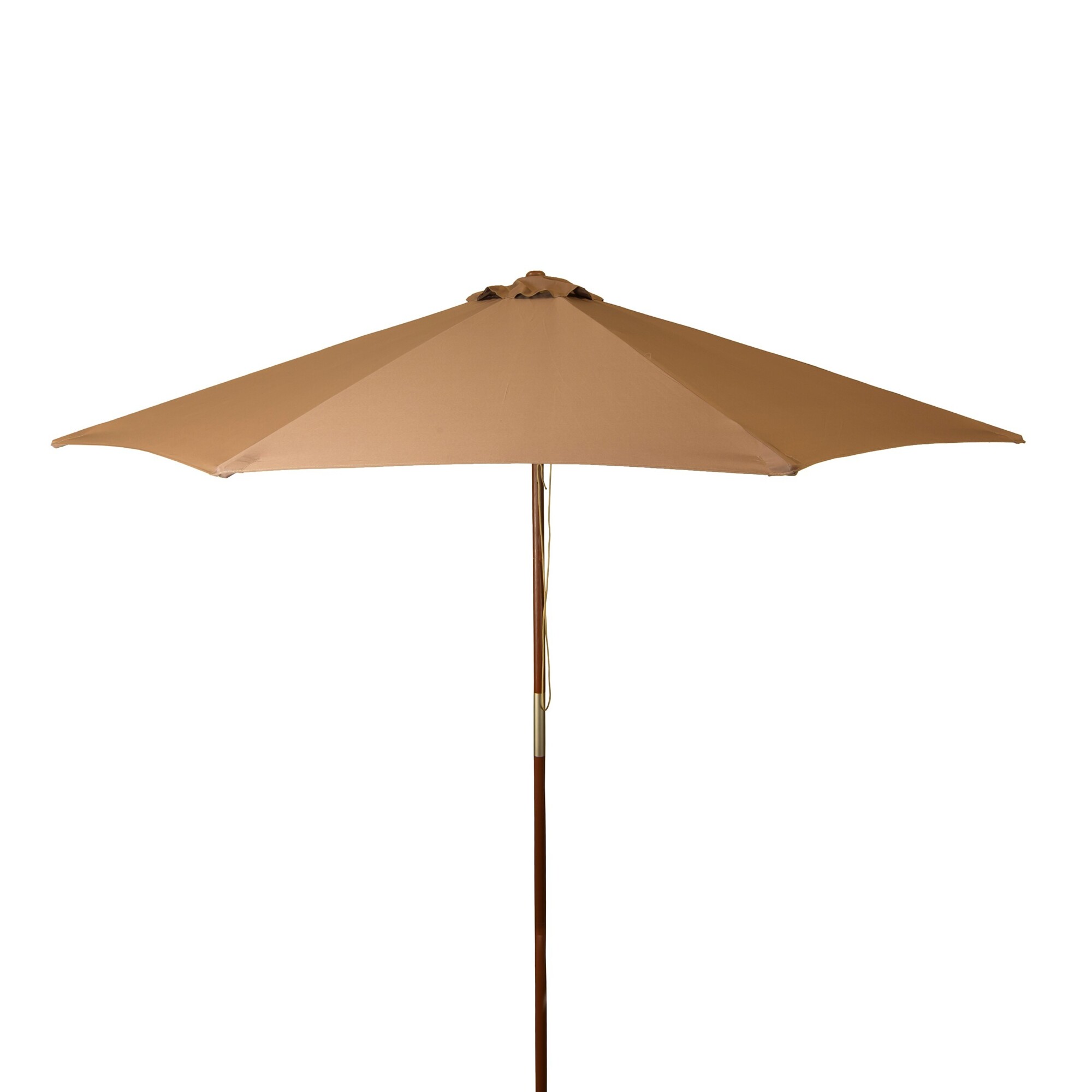 Heininger DestinationGear, Classic Wood 9ft. Market Umbrella in Chocolate, Shape Octagon, Model# 1128