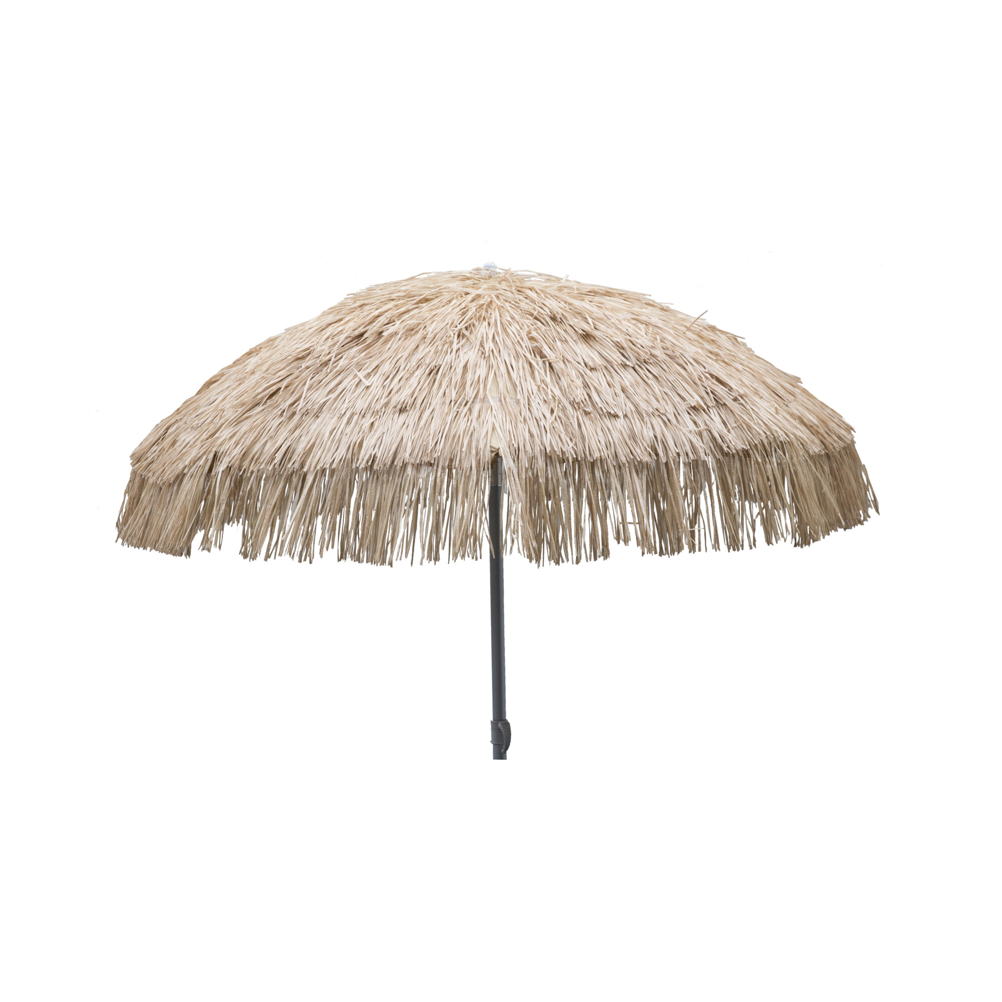 Heininger DestinationGear, 6ft. Palapa Tiki Umbrella in Whiskey Brown, Shape Round, Model# 1266
