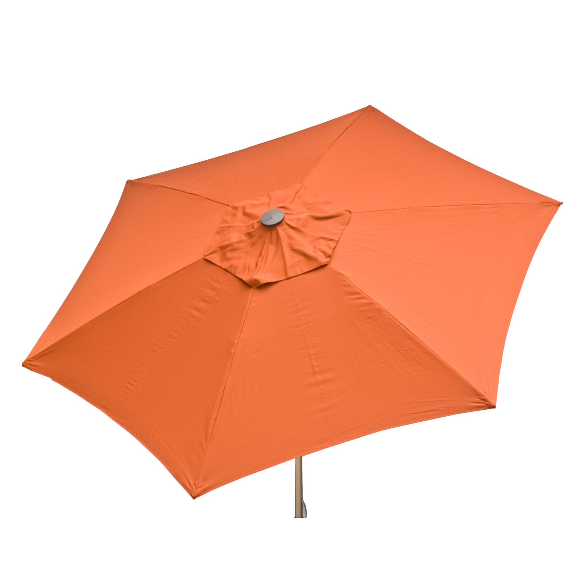 Heininger DestinationGear, 8.5ft. Push Up Market Umbrella in Solid Rust, Shape Hexagon, Model# 1200
