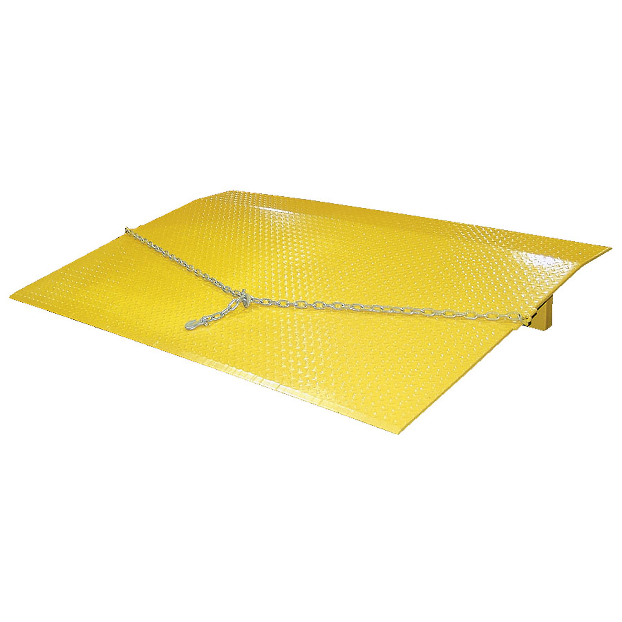Vestil Steel Truck Dock Plate - 8250-Lb. Capacity, Beveled Edges, Yellow, Model# SEH-7248