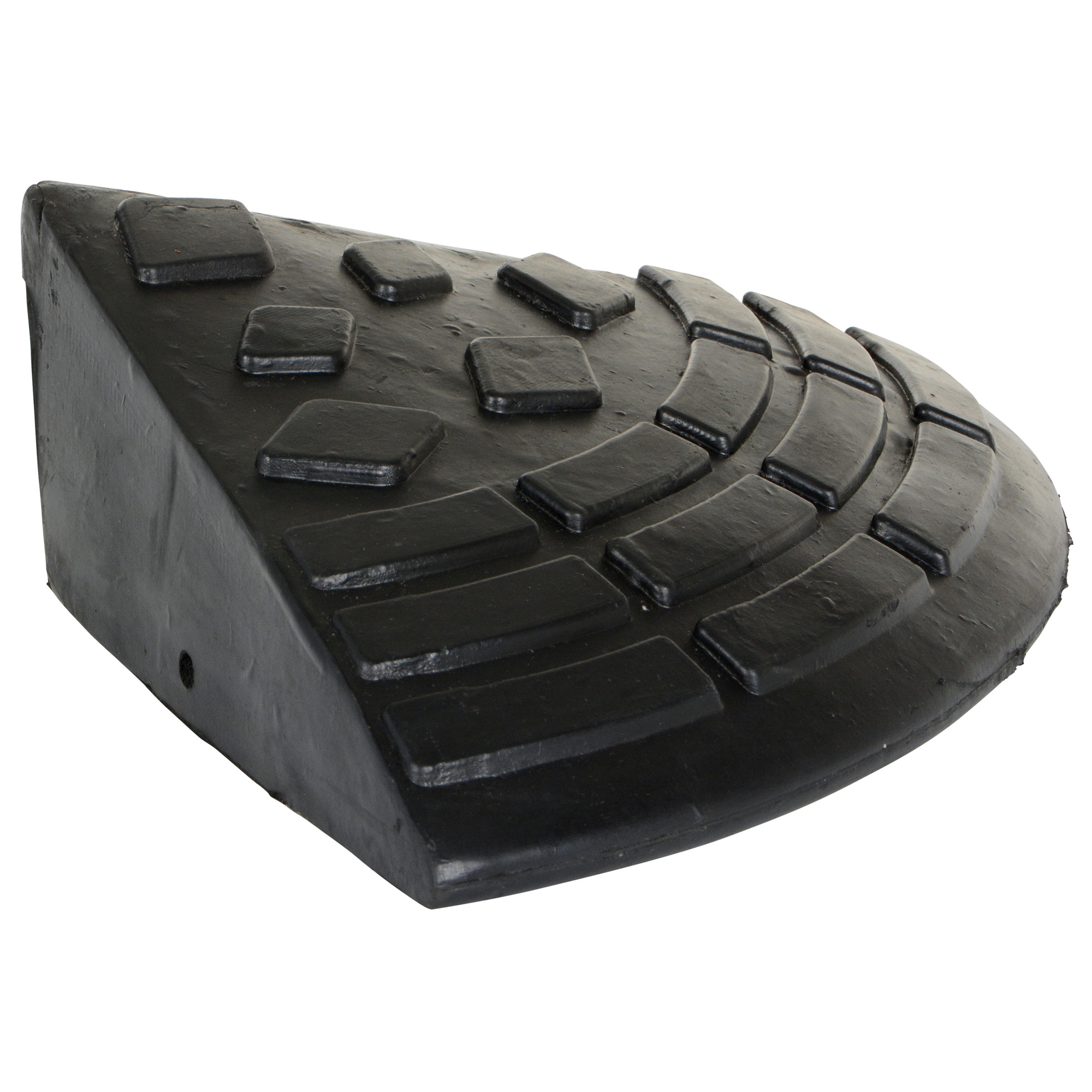 Vestil Rubber Corner Ramp - 4000 Lb. Capacity, Black, Tread Surface, Model# RCR-C