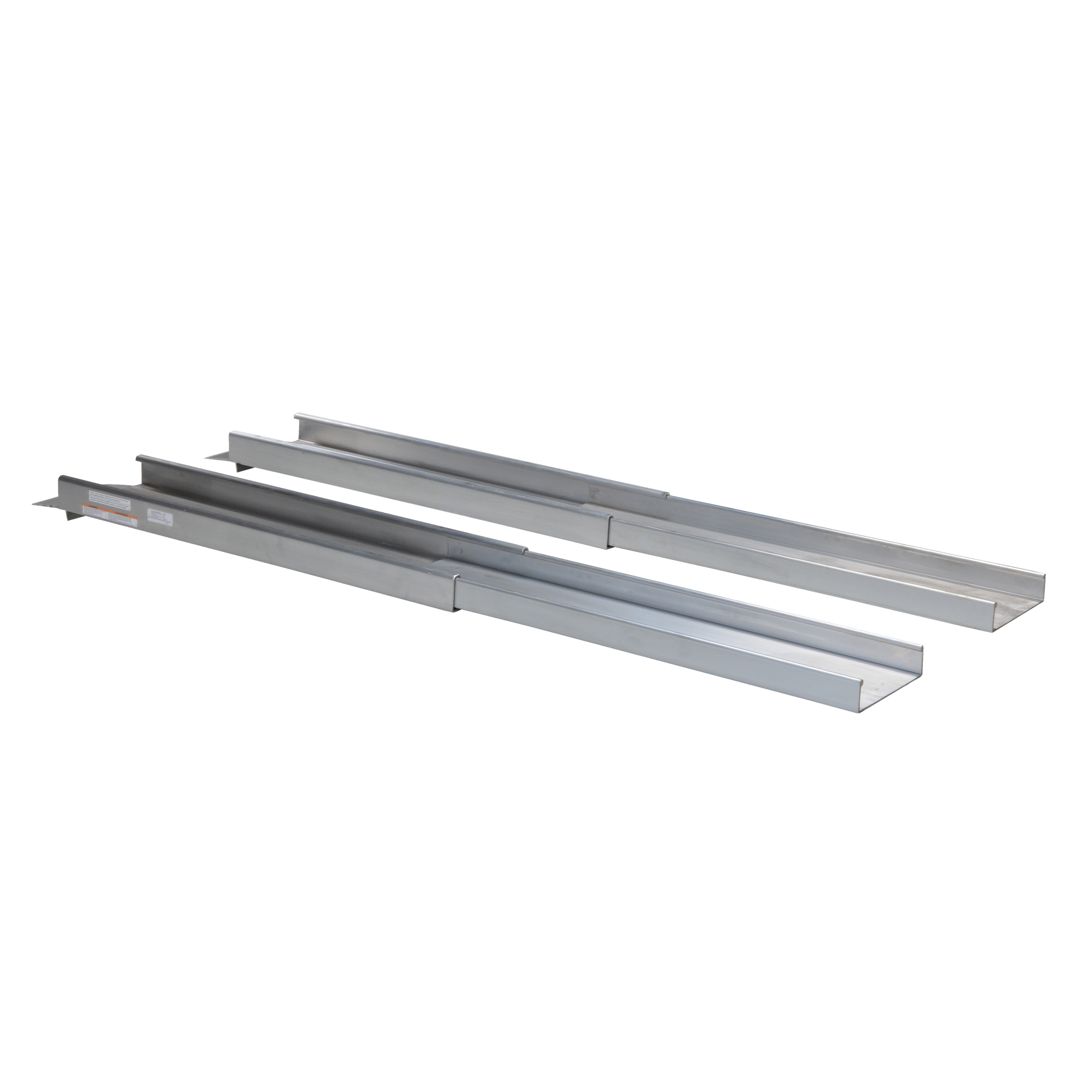 Vestil Telescopic Wheelchair Ramp - 72in., Aluminum, 550-Lb. Capacity, Serrated Surface, Model# D-TR-72