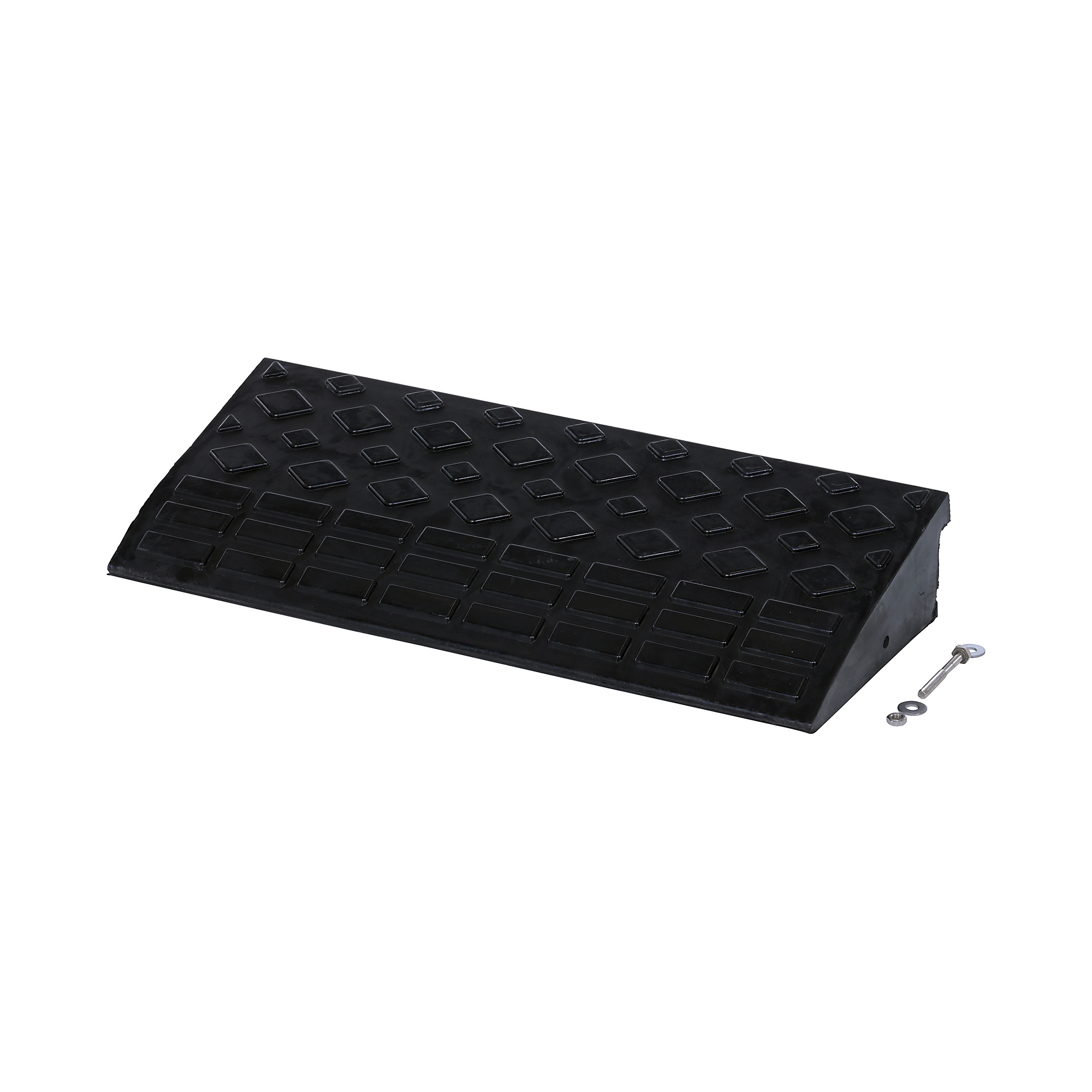 Vestil Rubber Corner Ramp - Rectangular, 4000-Lb. Capacity, Black, Model# RCR-23