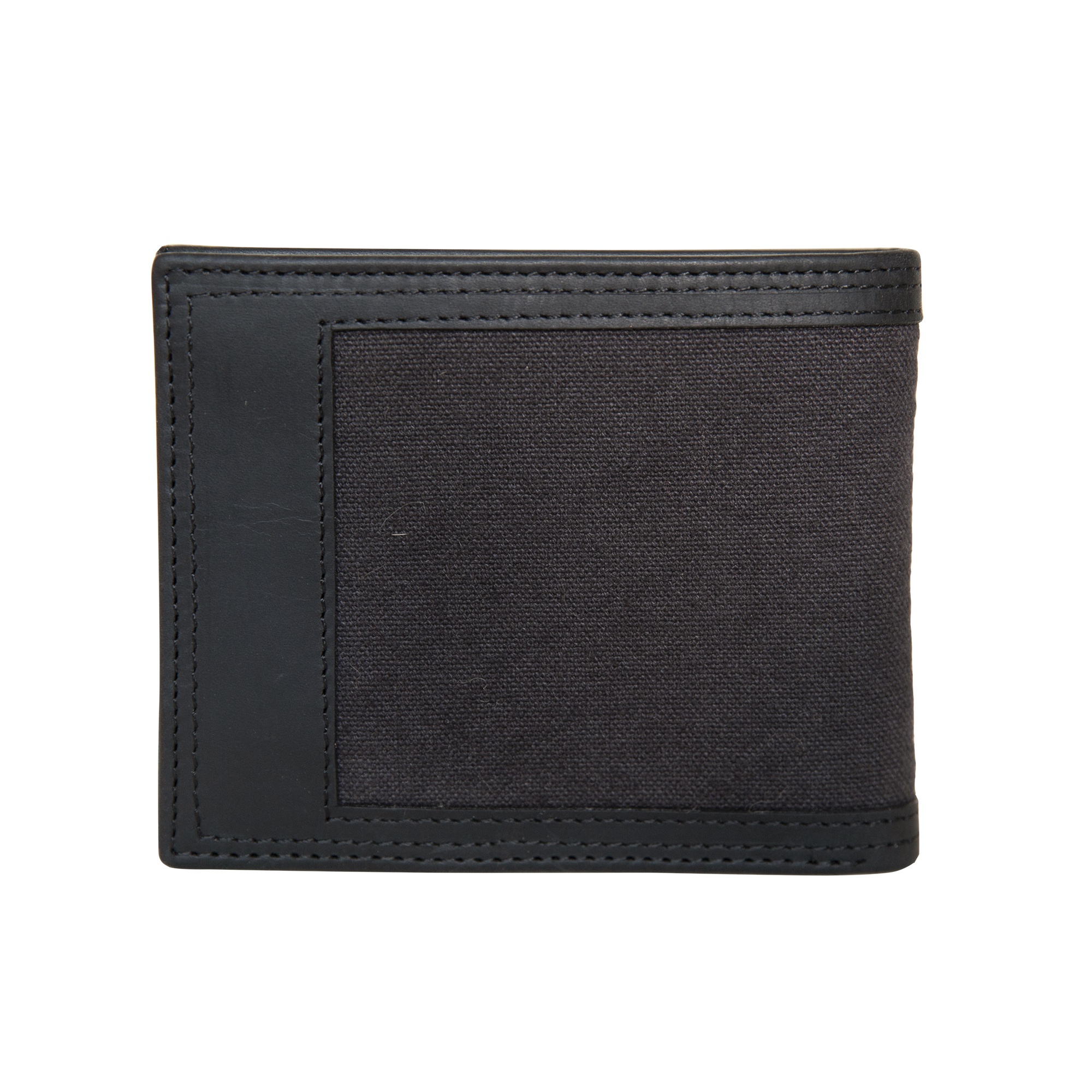 Wolverine, Canvas/Leather Trifold Wallet - Black/Grey, Color Black, Material  Leather, Model# WV61-9220