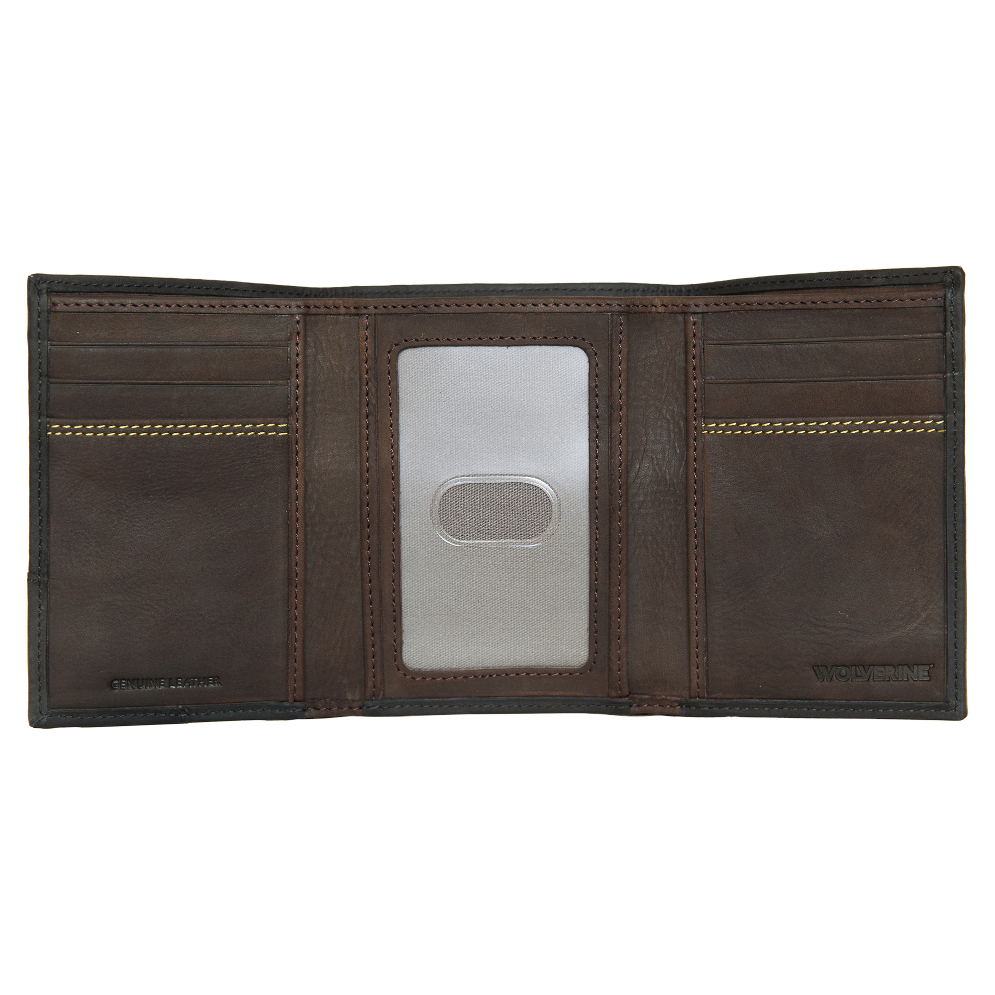 Wolverine Rigger Trifold Wallet - Genuine Leather RFID Blocking Wallet For Men