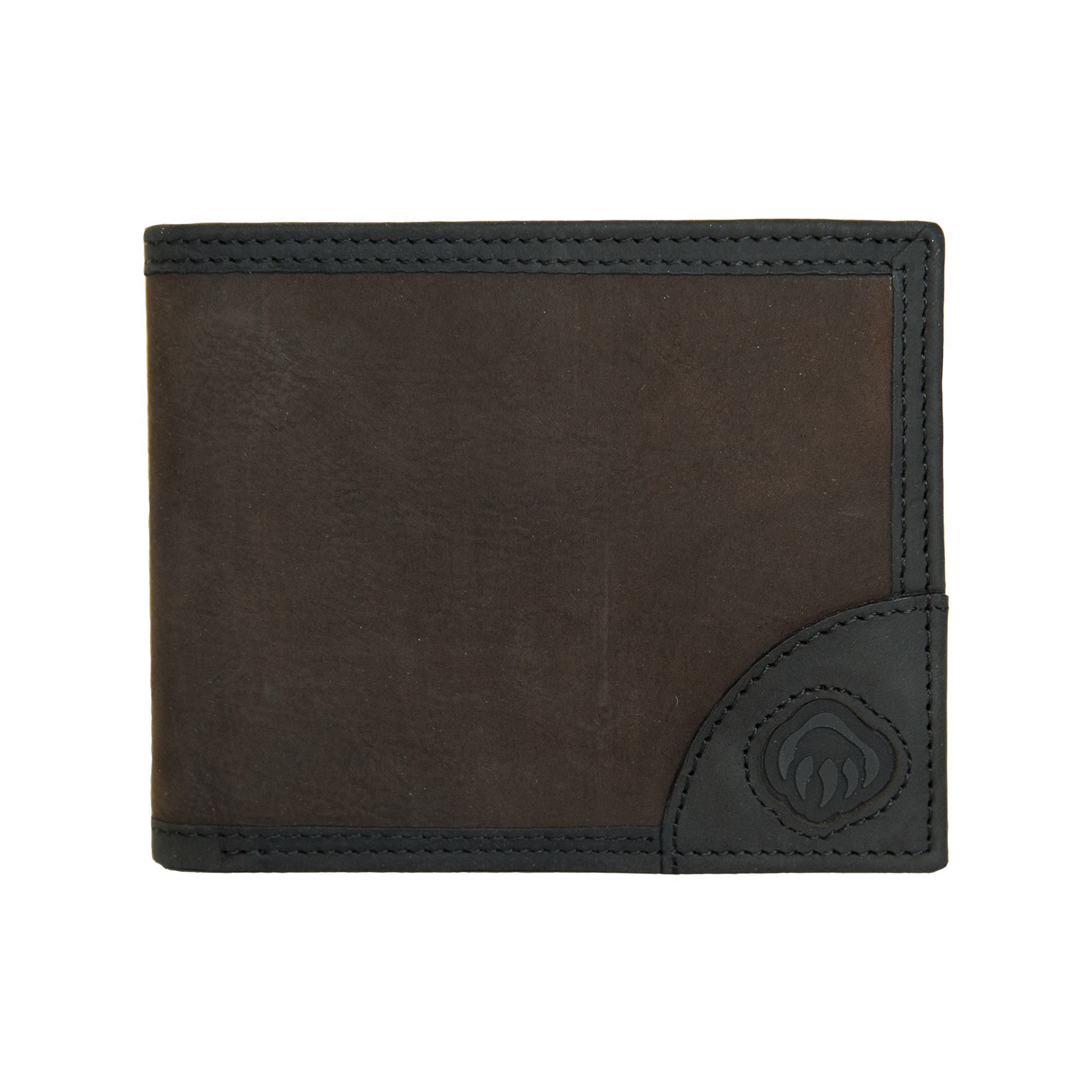 Wolverine Canvas/Leather Bifold Wallet, Brown/Olive