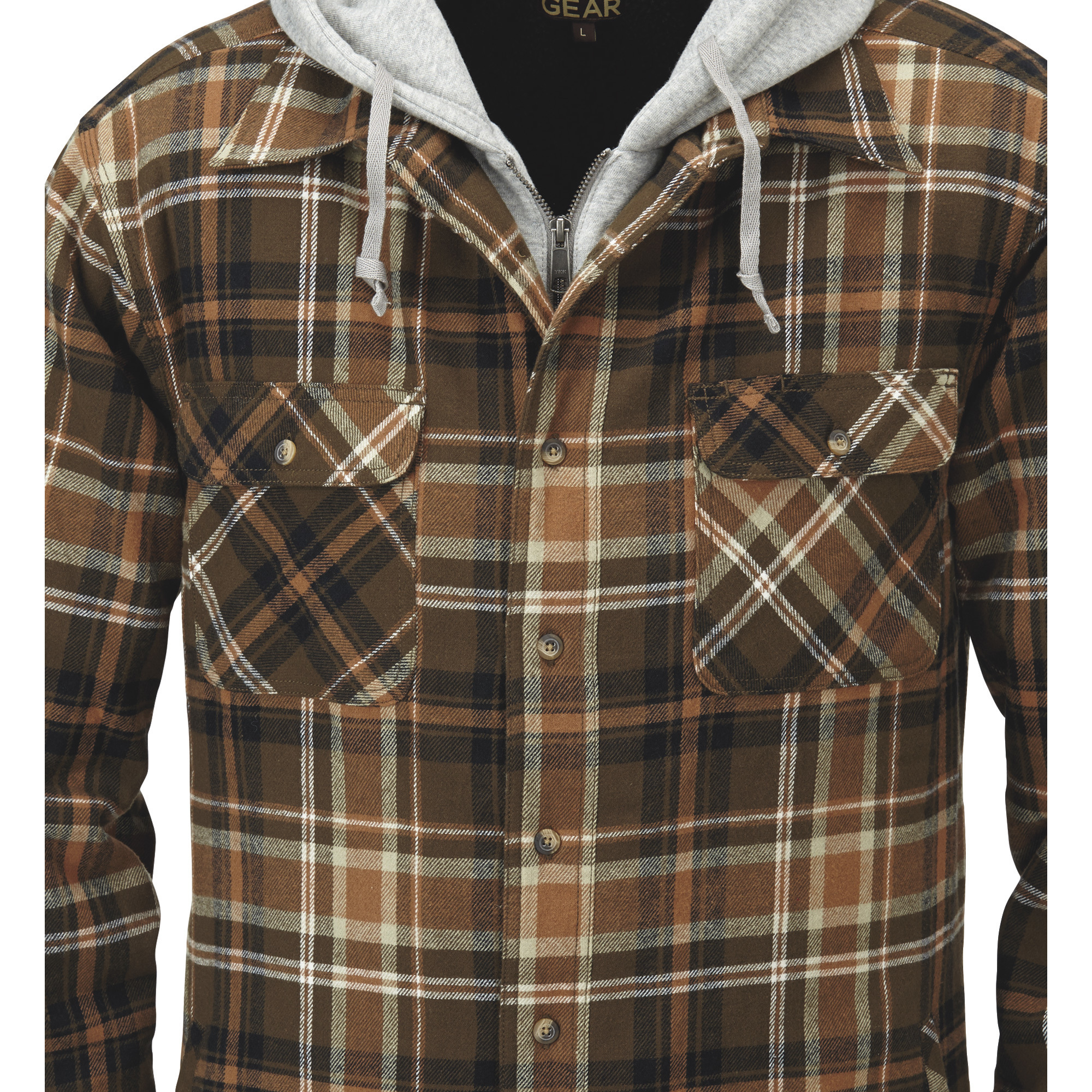 Gravel gear sherpa lined 2025 hooded flannel shirt jacket