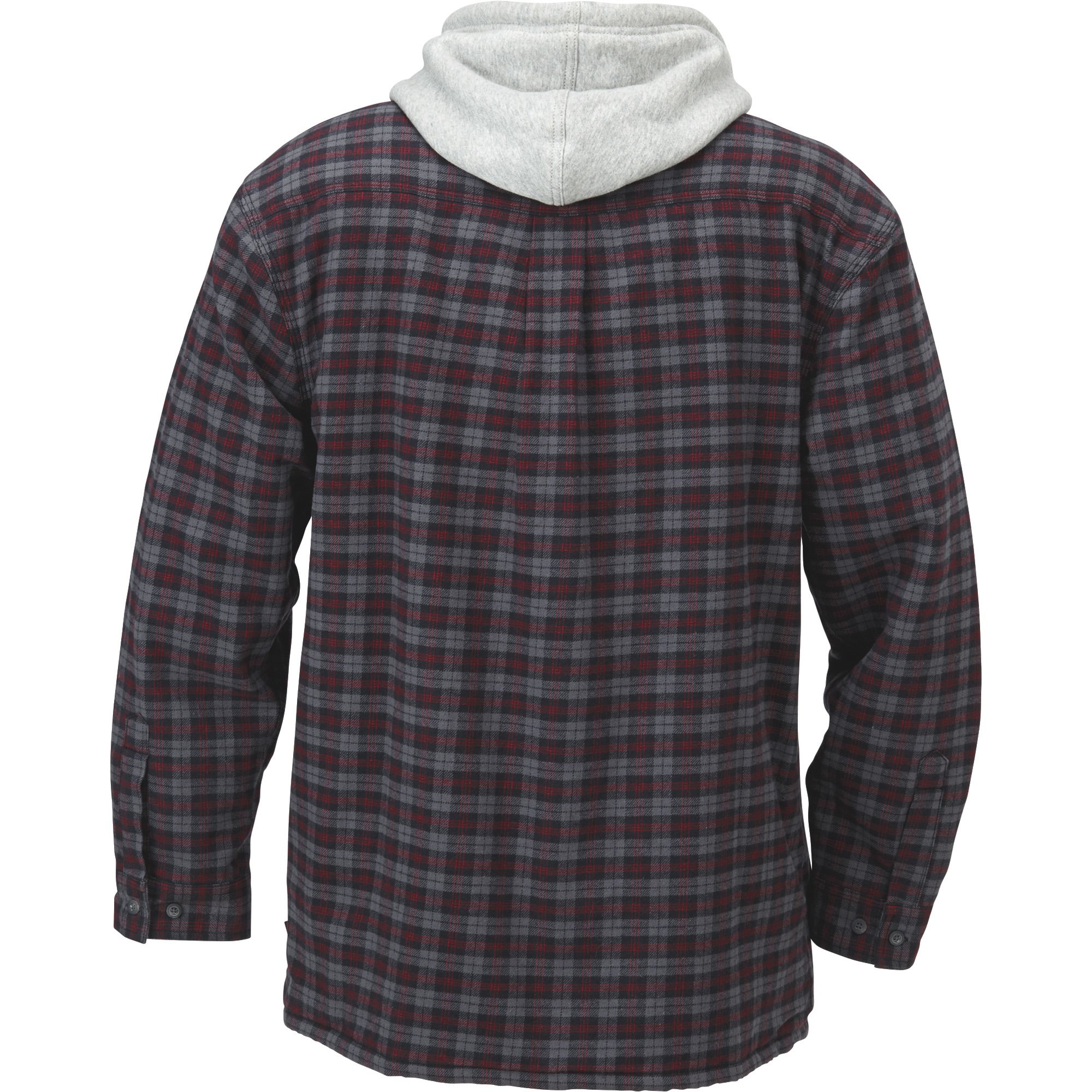 Gravel Gear Men's Sherpa-Lined Hooded Flannel Shirt Jacket | Northern Tool