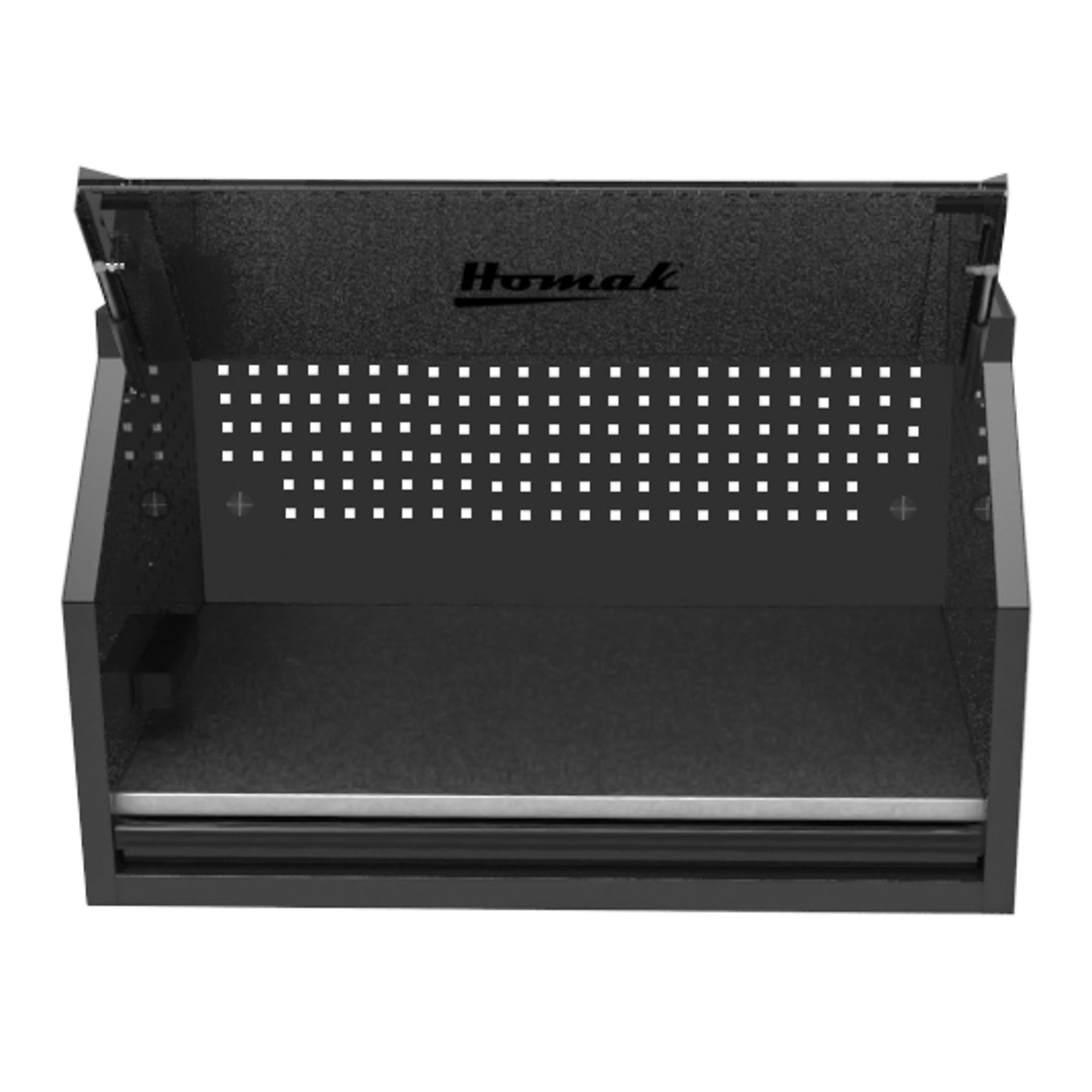 Homak RS Pro, 41in. RS PRO TOP HUTCH-BLACK, Width 40.5 in, Height 24.4 in, Color Black, Model# BK02041010
