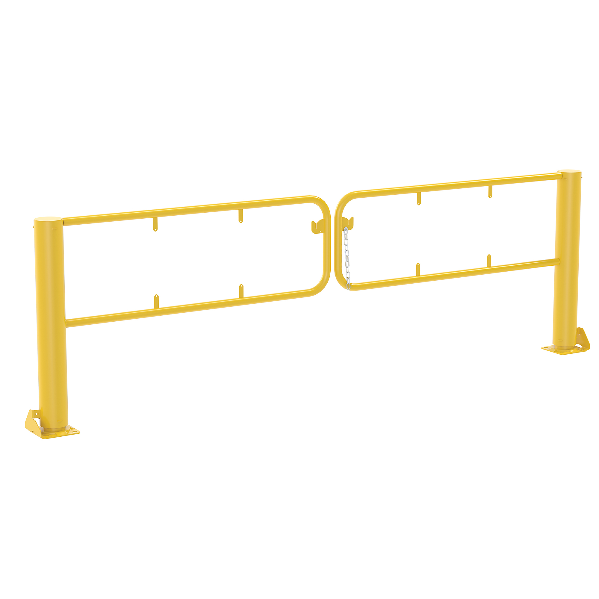 Vestil Steel Swivel Dock Gate - 10ft. Width, Yellow, Model# SDG-10