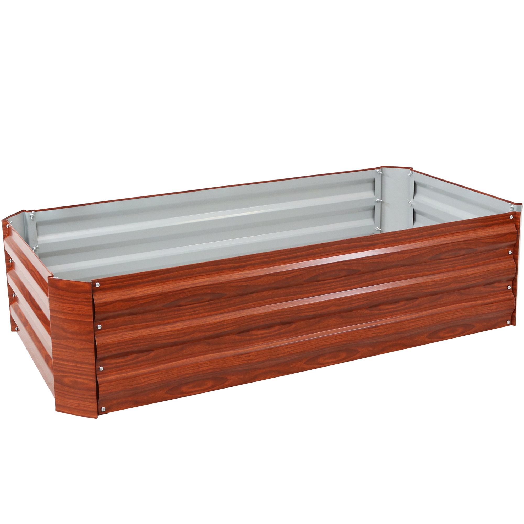 Sunnydaze Decor, Rectangle Raised Garden Bed, Material Steel, Model# HB-536