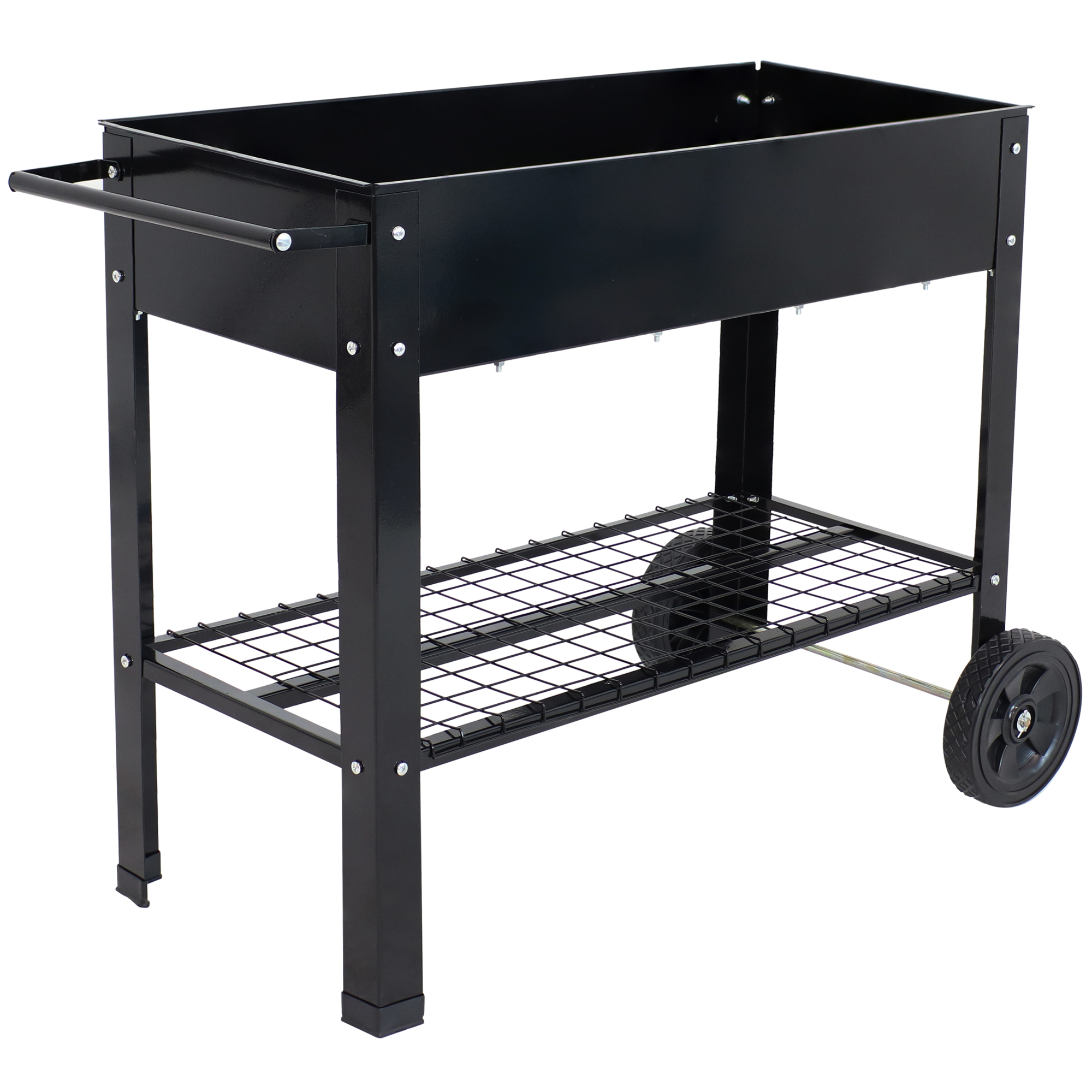 Sunnydaze Decor, Mobile Raised Garden Bed Cart, Material Steel, Model# HB-581