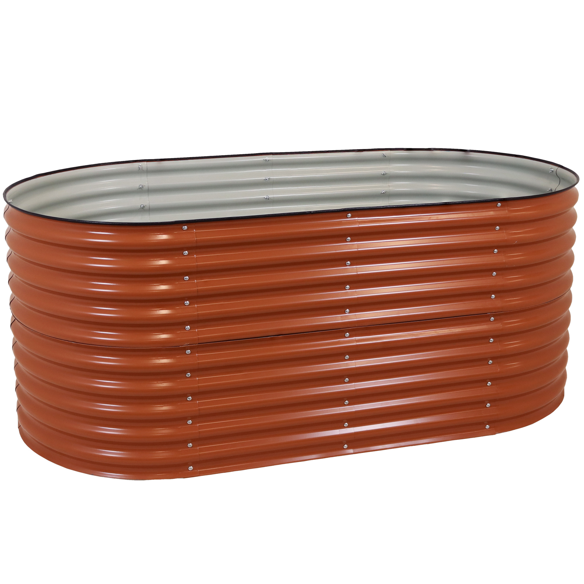 Sunnydaze Decor, Oval Stand-Up Raised Garden Bed, Material Steel, Model# HST-921