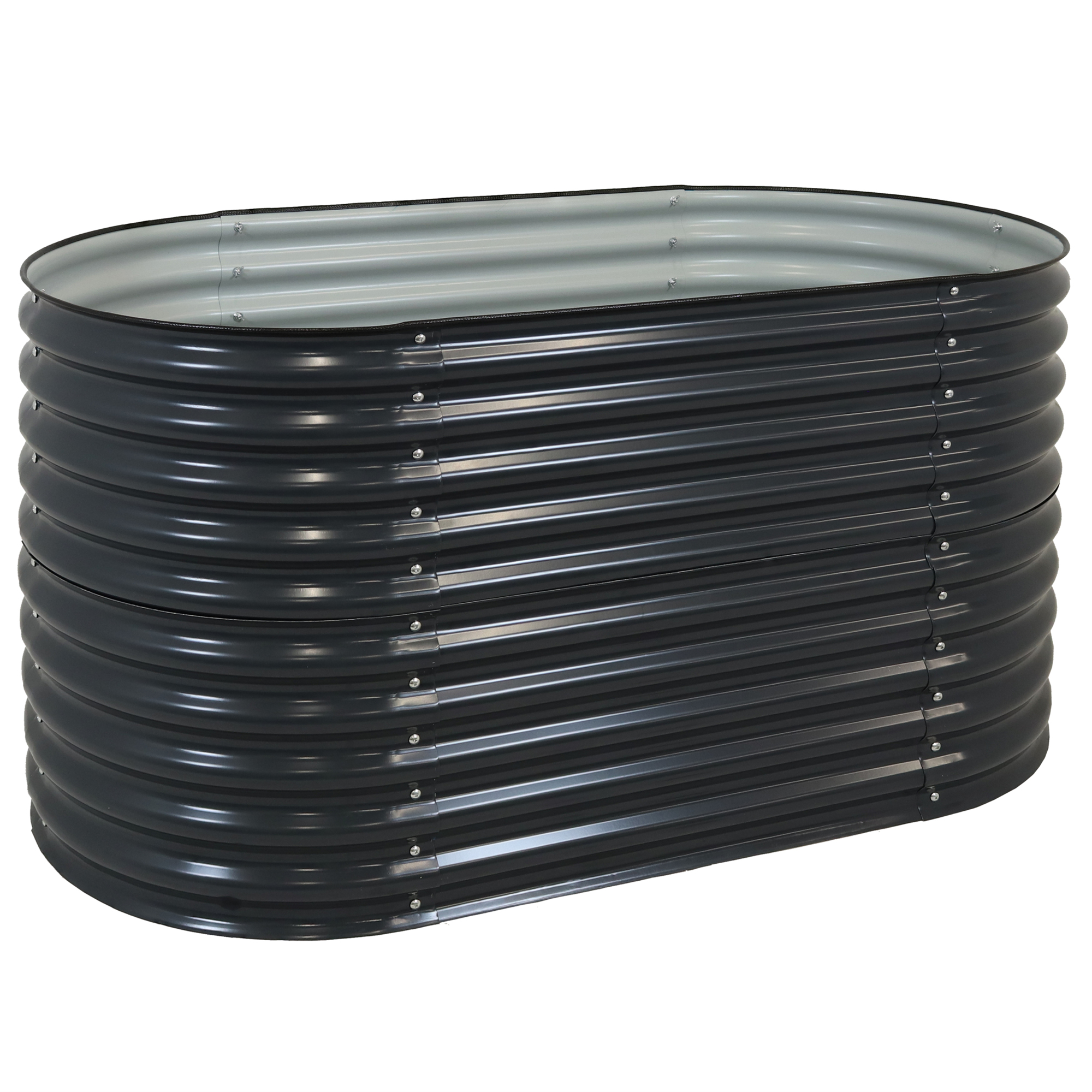 Sunnydaze Decor, Oval Stand-Up Raised Garden Bed, Material Steel, Model# HST-907