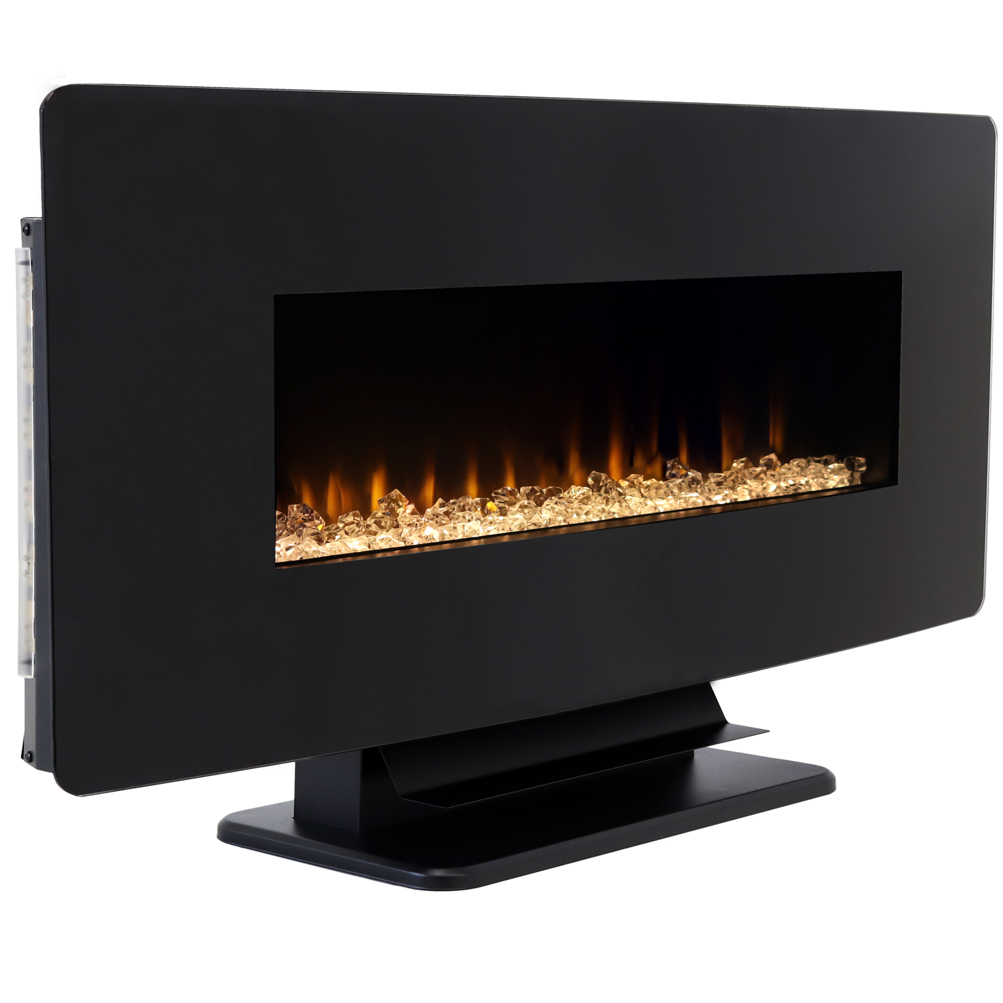 fire Sunnydaze Decor, 42in. Curved Face Color-Changing Fireplace