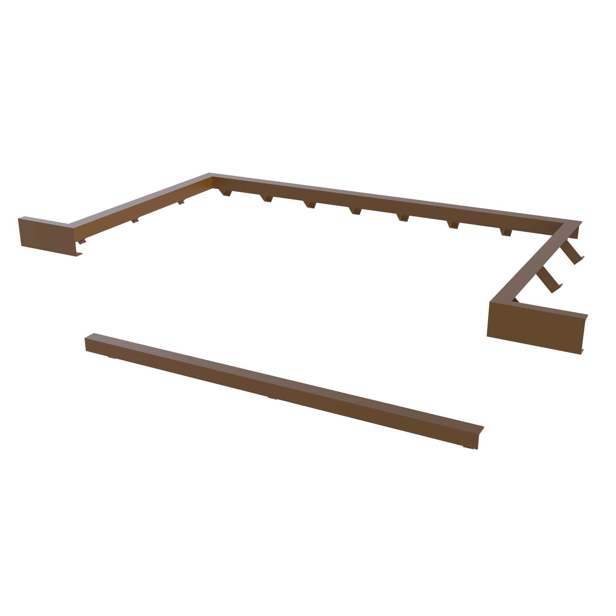 Vestil Optional Dockleveler Curb Angle Set - 7ft. x 5ft., Durable Construction, Model# CAS-75