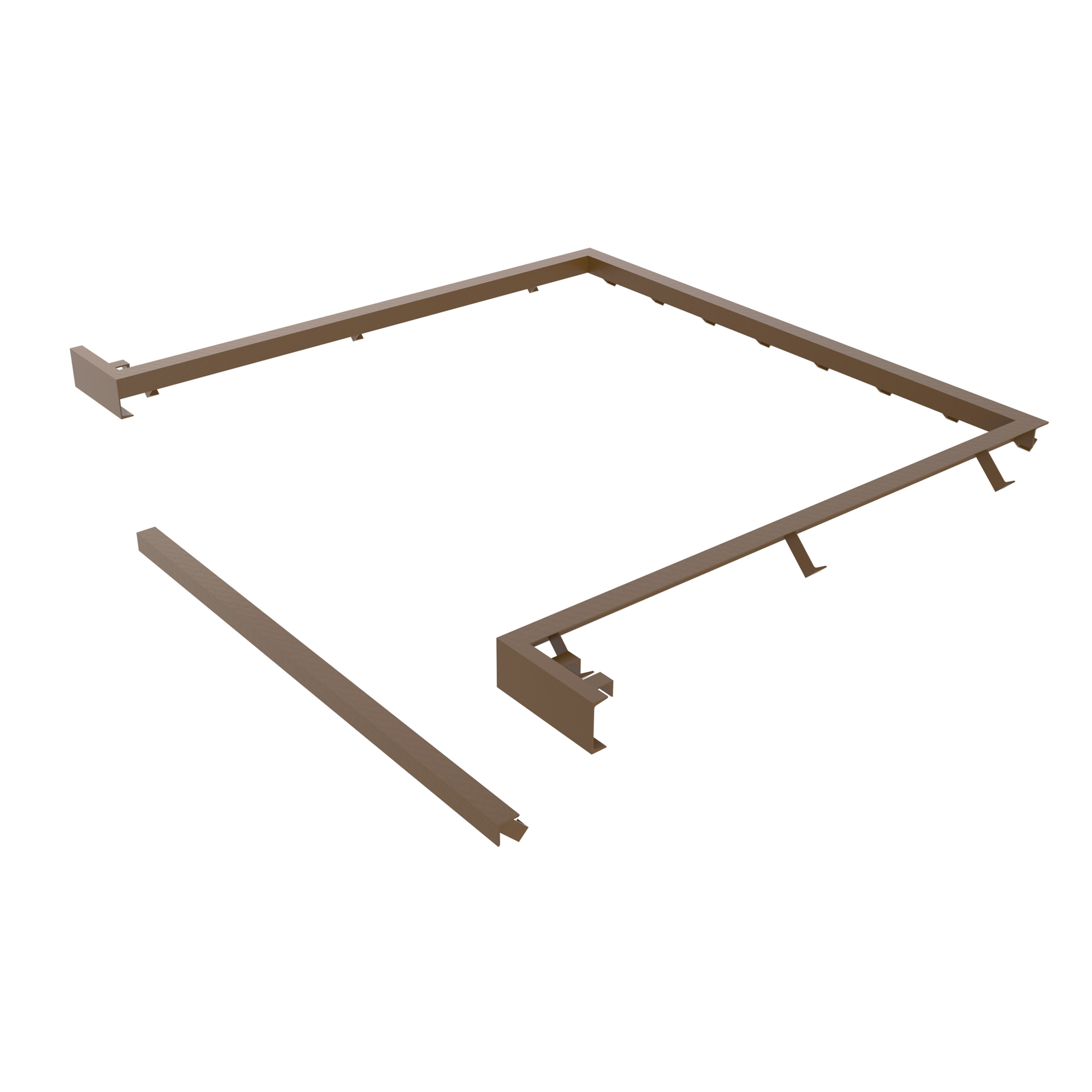 Vestil Optional Dock Leveler Curb Angle Set - 7ft. x 8ft., Brown, Model# CAS-78