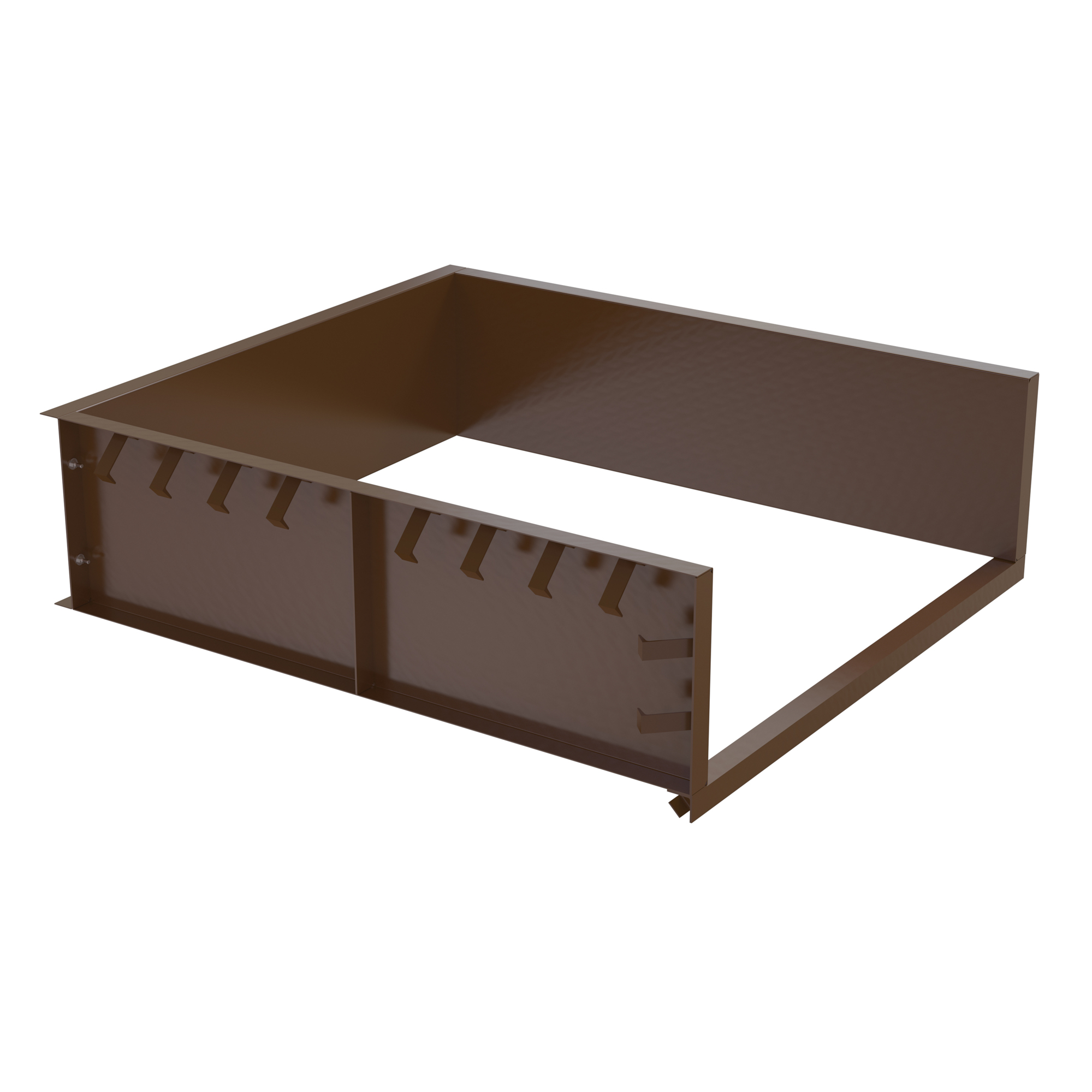 Vestil Pour-In-Place Steel Shell - 72in. x 96in., Brown, Model# SS/68