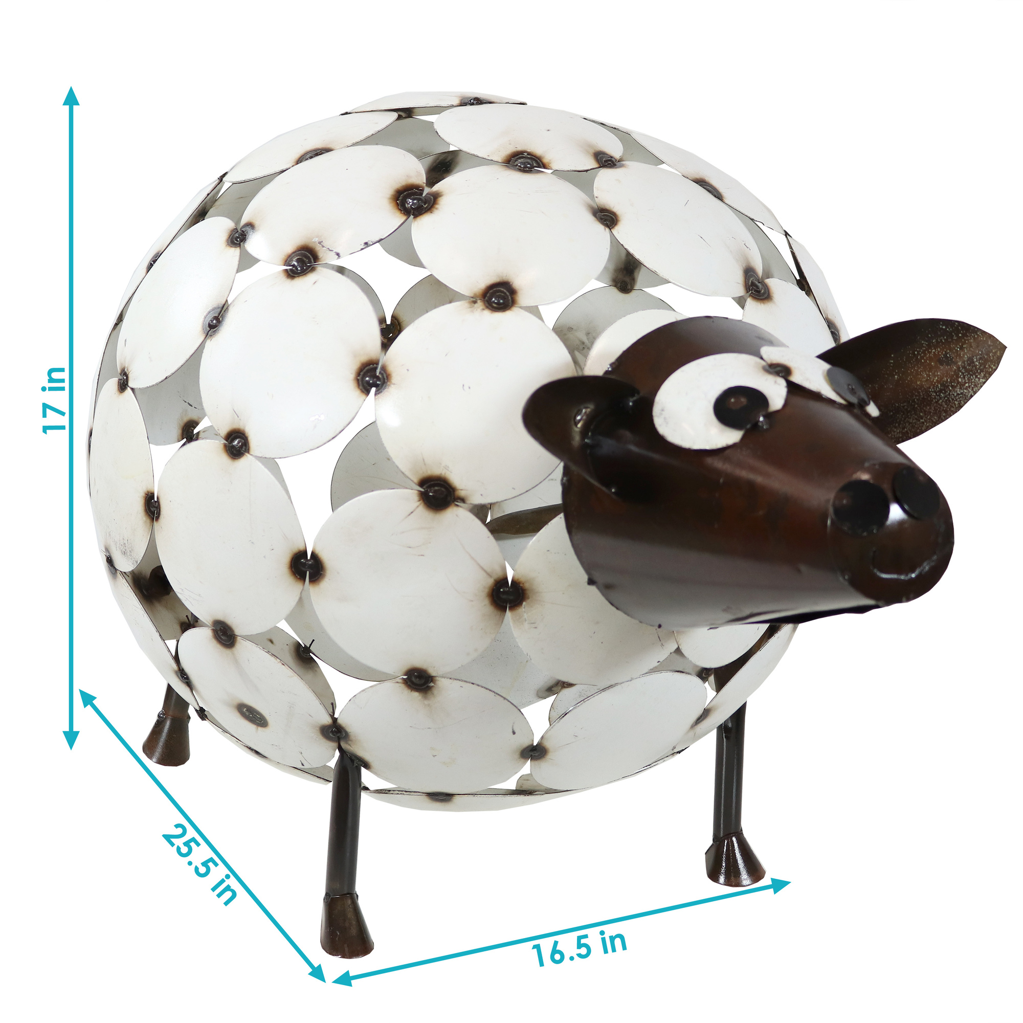 Sunnydaze Decor, Shelby the Sheep Metal Art Statue, Model