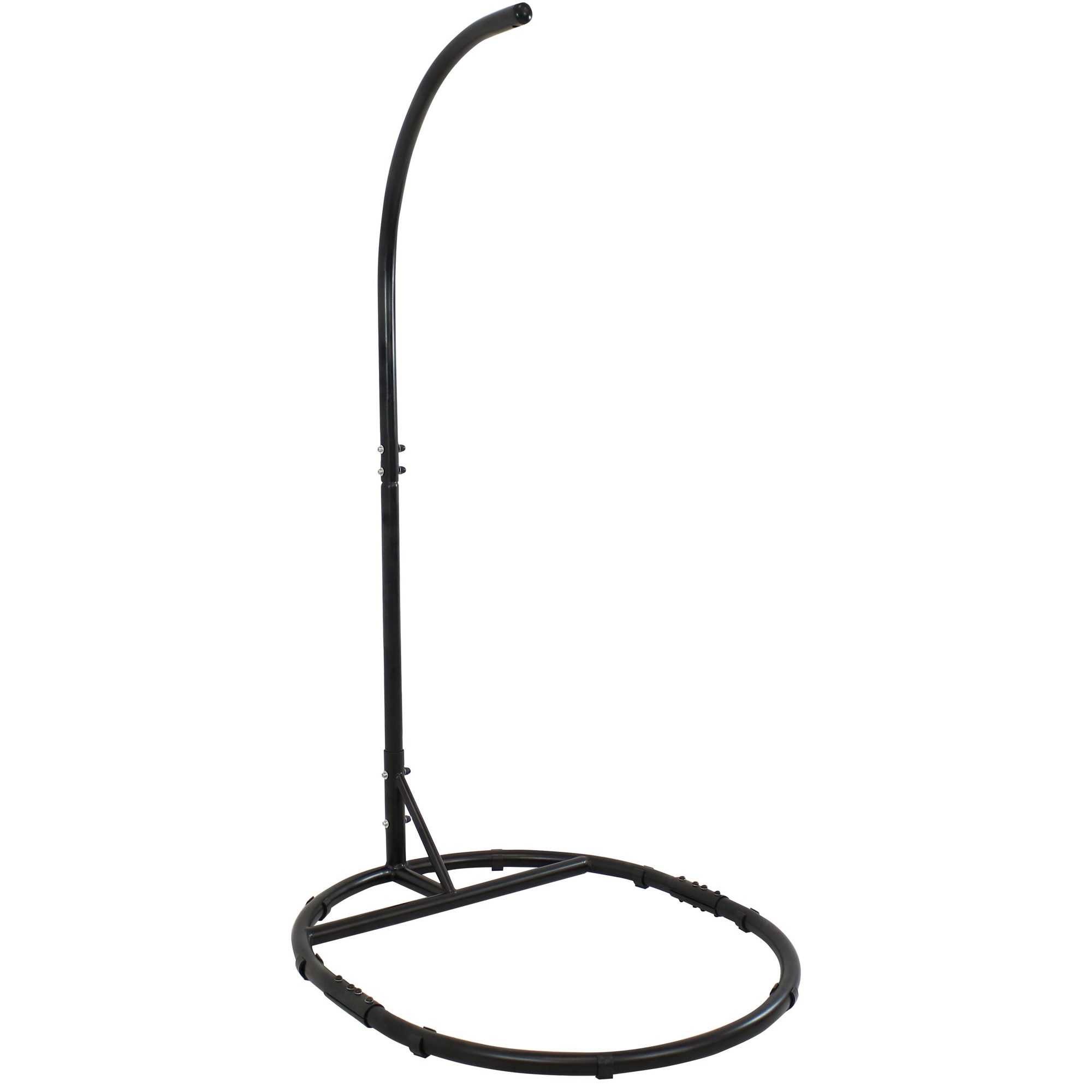 Sunnydaze Decor, Egg Chair Stand with Round Base - 76in., Color Black, Capacity 265 lb, Material Steel, Model# TF-634