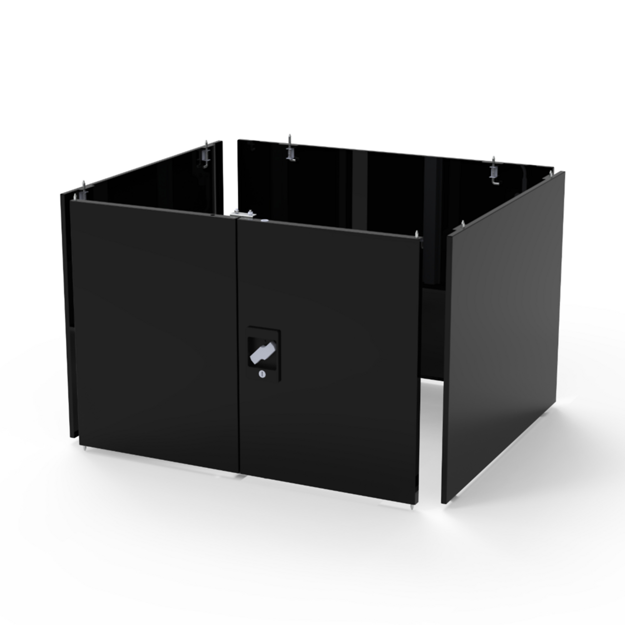 Luxor Shop Desk w/ Bin Unit + Locking Cabinet, 15in. x 16.25in., Model# DTWS003