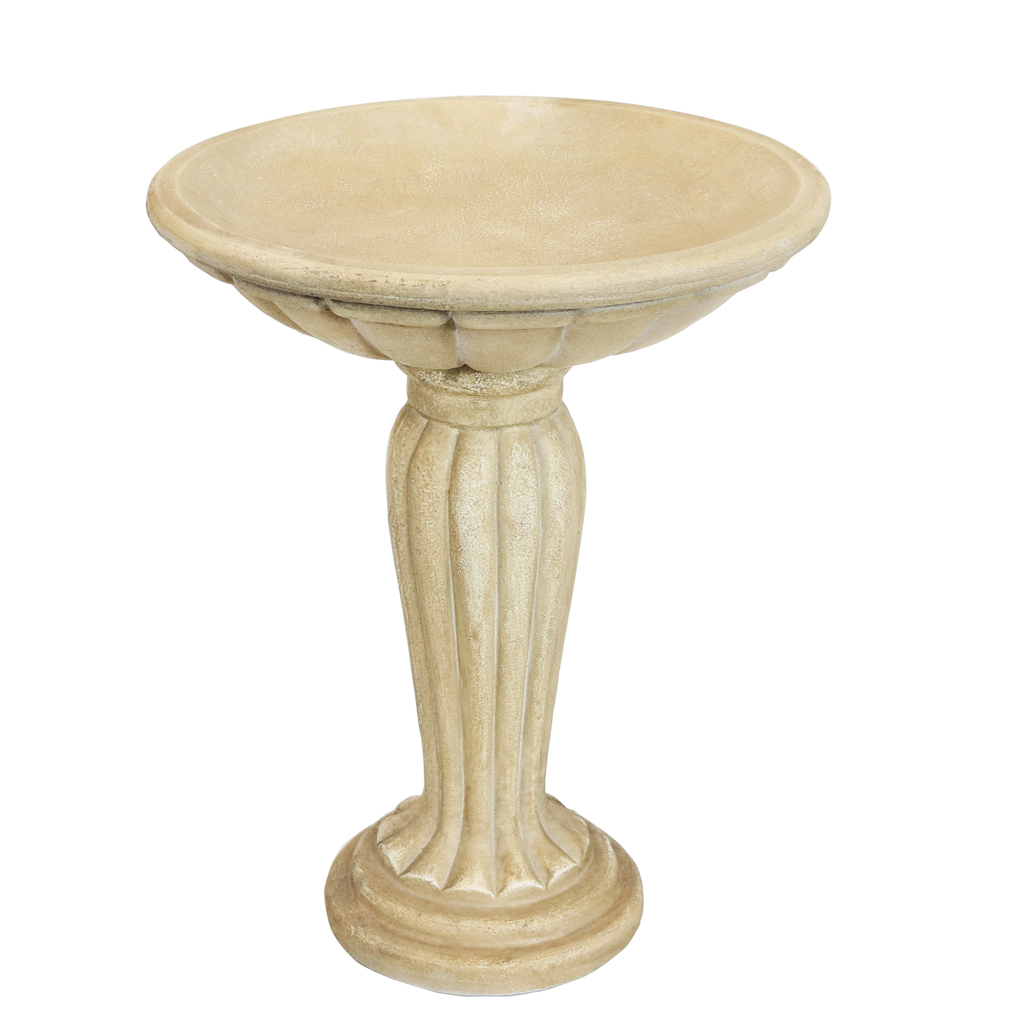 Sunnydaze Decor, Grecian Garden Reinforced Concrete Bird Bath - 16in., Model# FWD-488