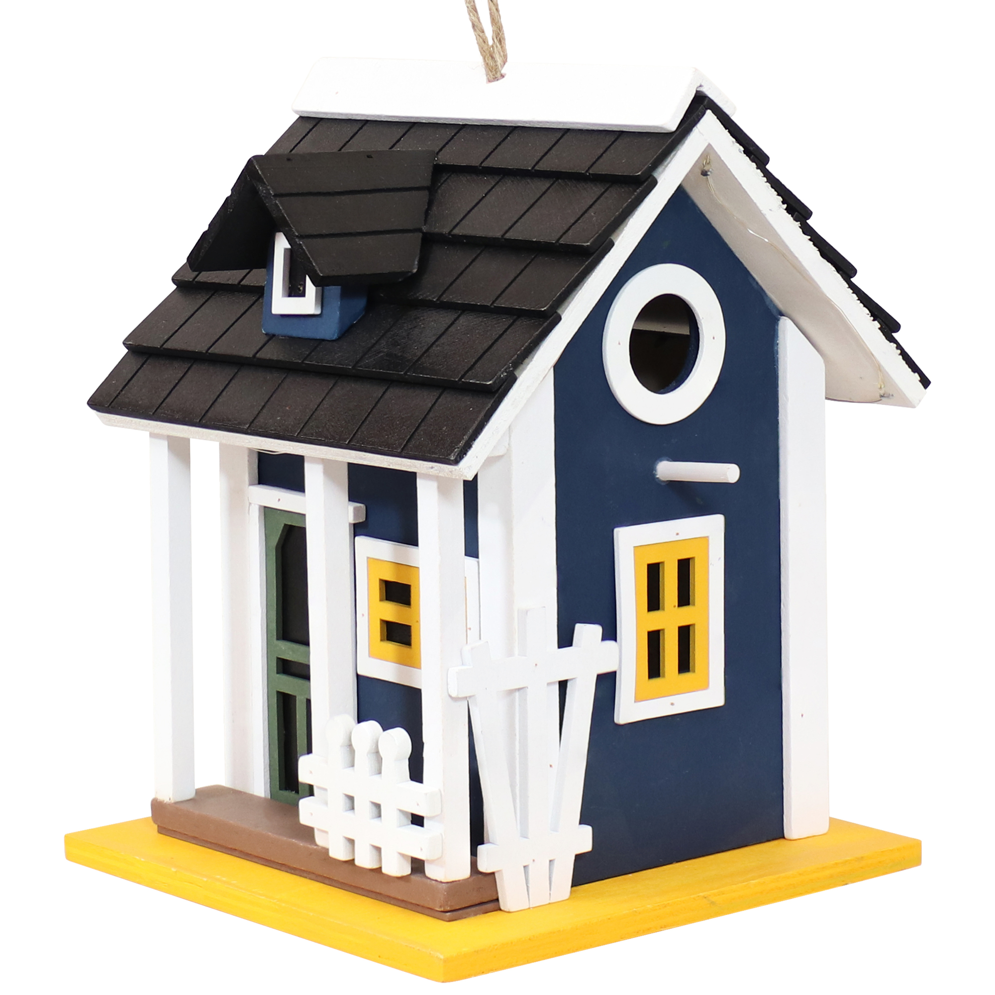 Sunnydaze Decor, Charming Cottage Wooden Solar LED Birdhouse, Model# HB ...