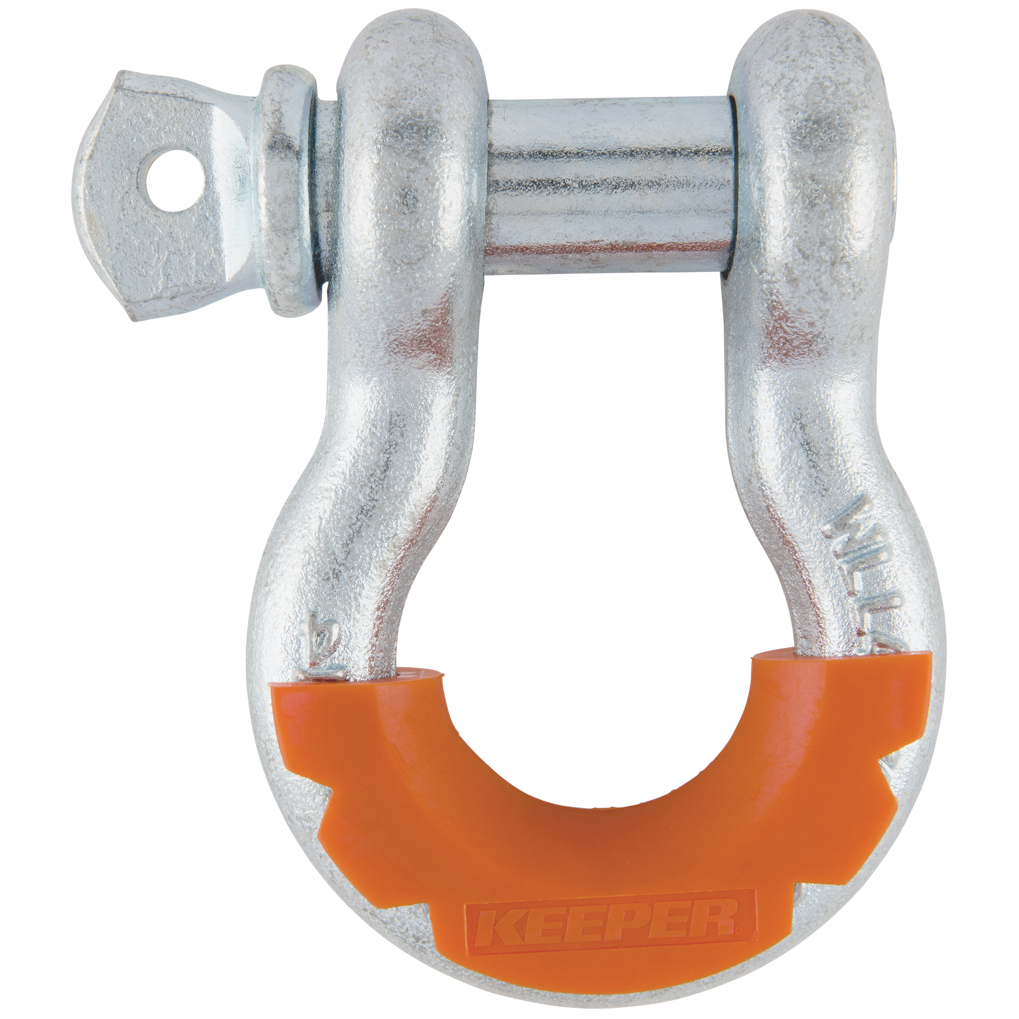 Keeper, Bow Shackle, 3/4in., 4-3/4 ton with Molded Isolator, Max. Capacity 9.5 lb, Model# KWA14618