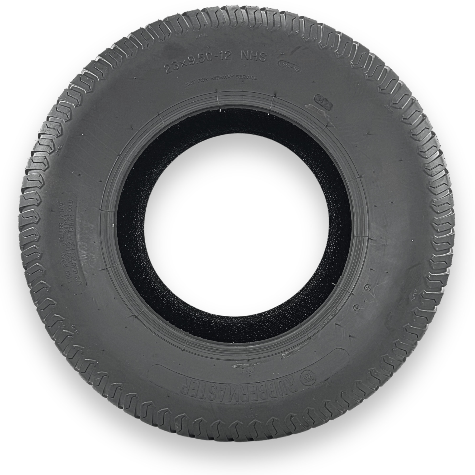 RubberMaster, S-Turf 4 Ply Tire 23x9.50-12 Tire Diameter 22.83 in, Model# 450442