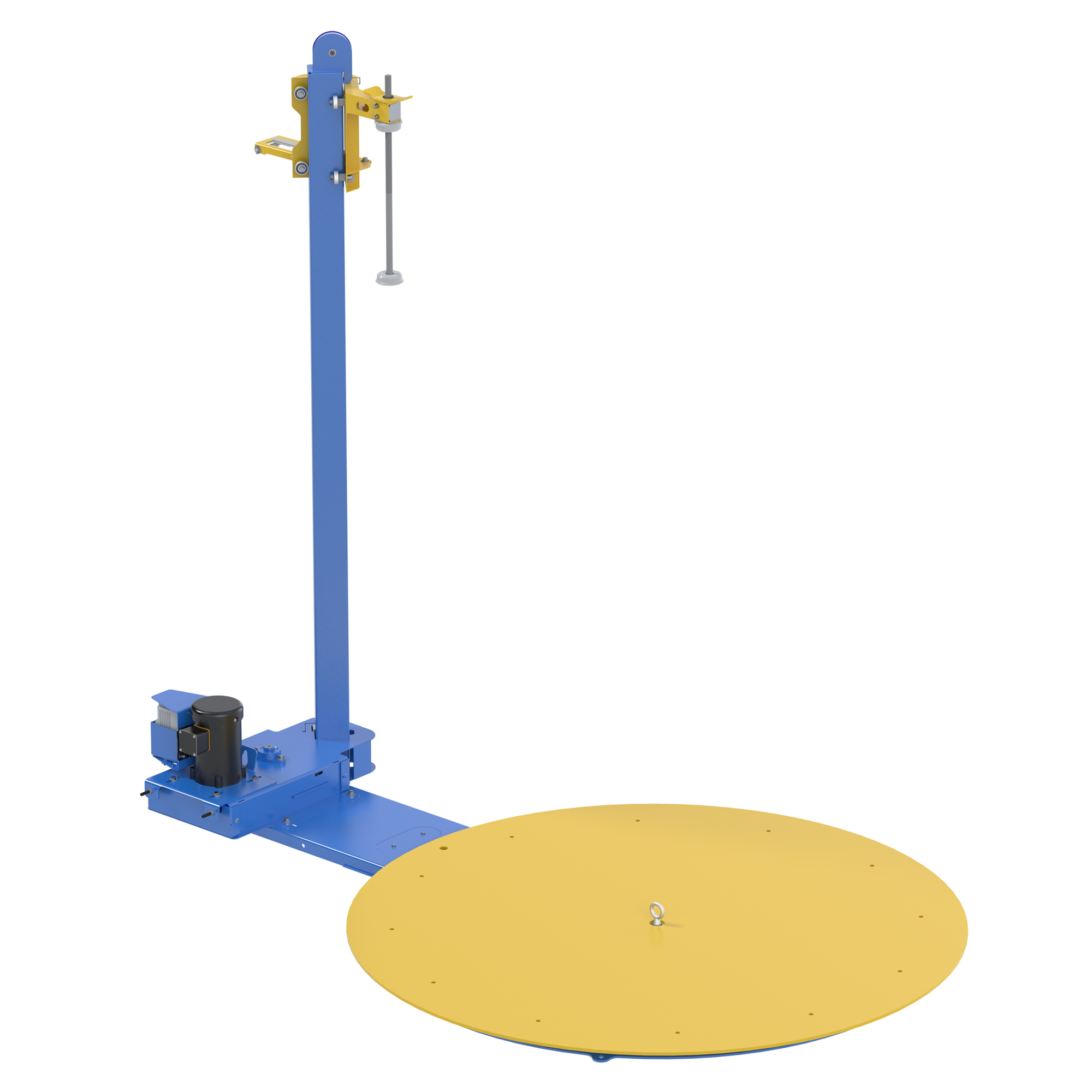 Vestil Semi-Automatic Stretch Wrap Machine - Adjustable Deck Speed, Foot Switch Control, Steel Construction, Model# SWA-70